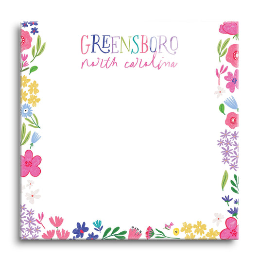 12x12 Glass Dry Erase-Flower Confetti City & State -0