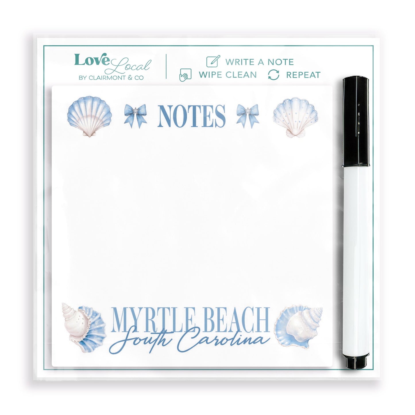 4x4 Clear Reminder Love Local-Love+Local Coastal Cowgirl -0