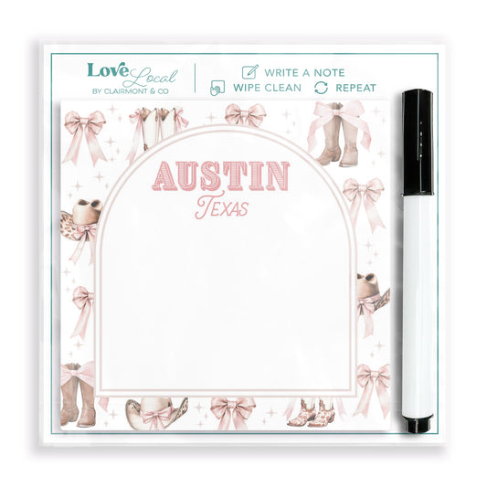 4x4 Clear Reminder Love Local-Love+Local Coquette Cowgirl Pattern -0