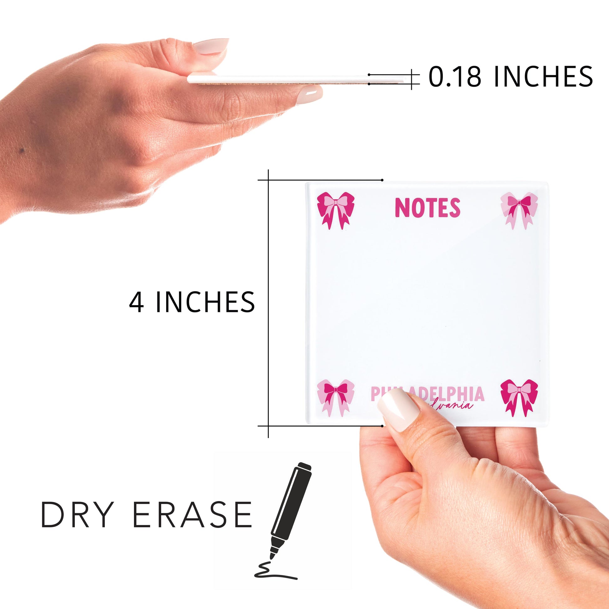 4x4 Clear Reminder Love Local-Love+Local Bonita Bows -4