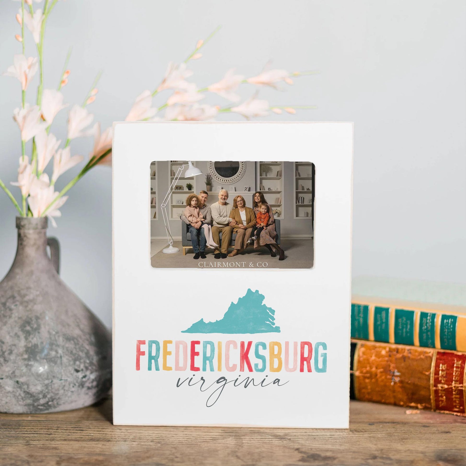 Lily Frame Vertical-Watercolor City Fredericksburg Virginia -1