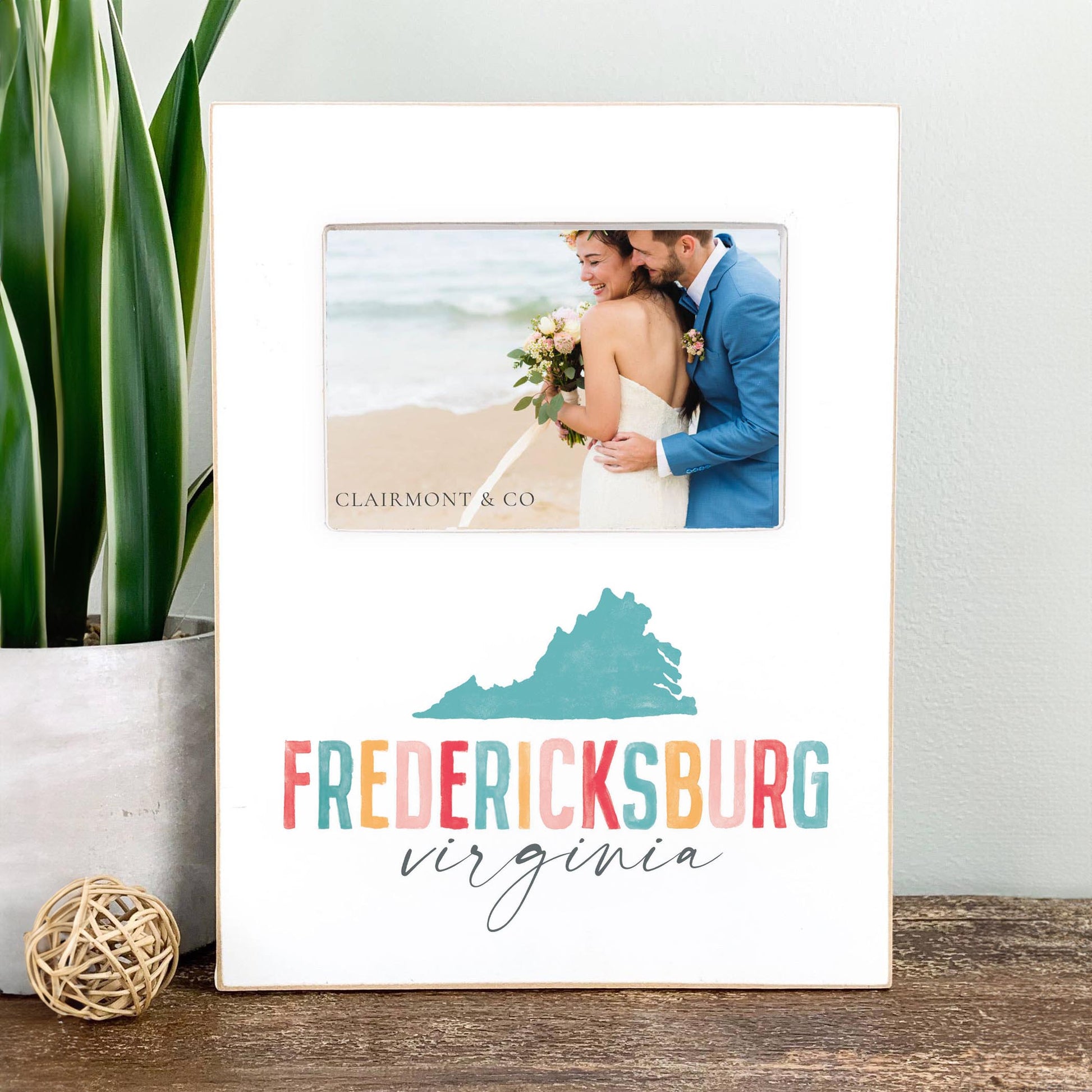 Lily Frame Vertical-Watercolor City Fredericksburg Virginia -2