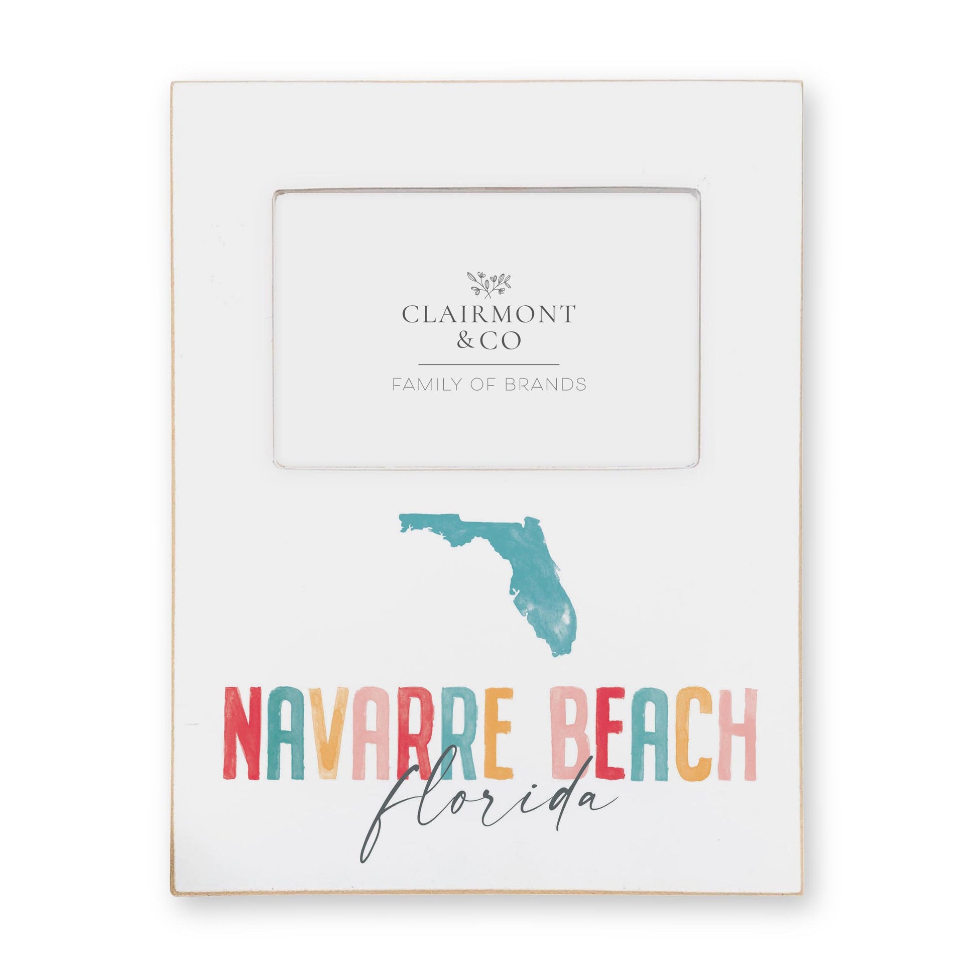 Lily Frame Vertical-Watercolor City Navarre Beach Florida -0
