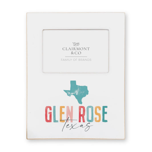 Lily Frame Vertical-Watercolor City Glen Rose Texas -0