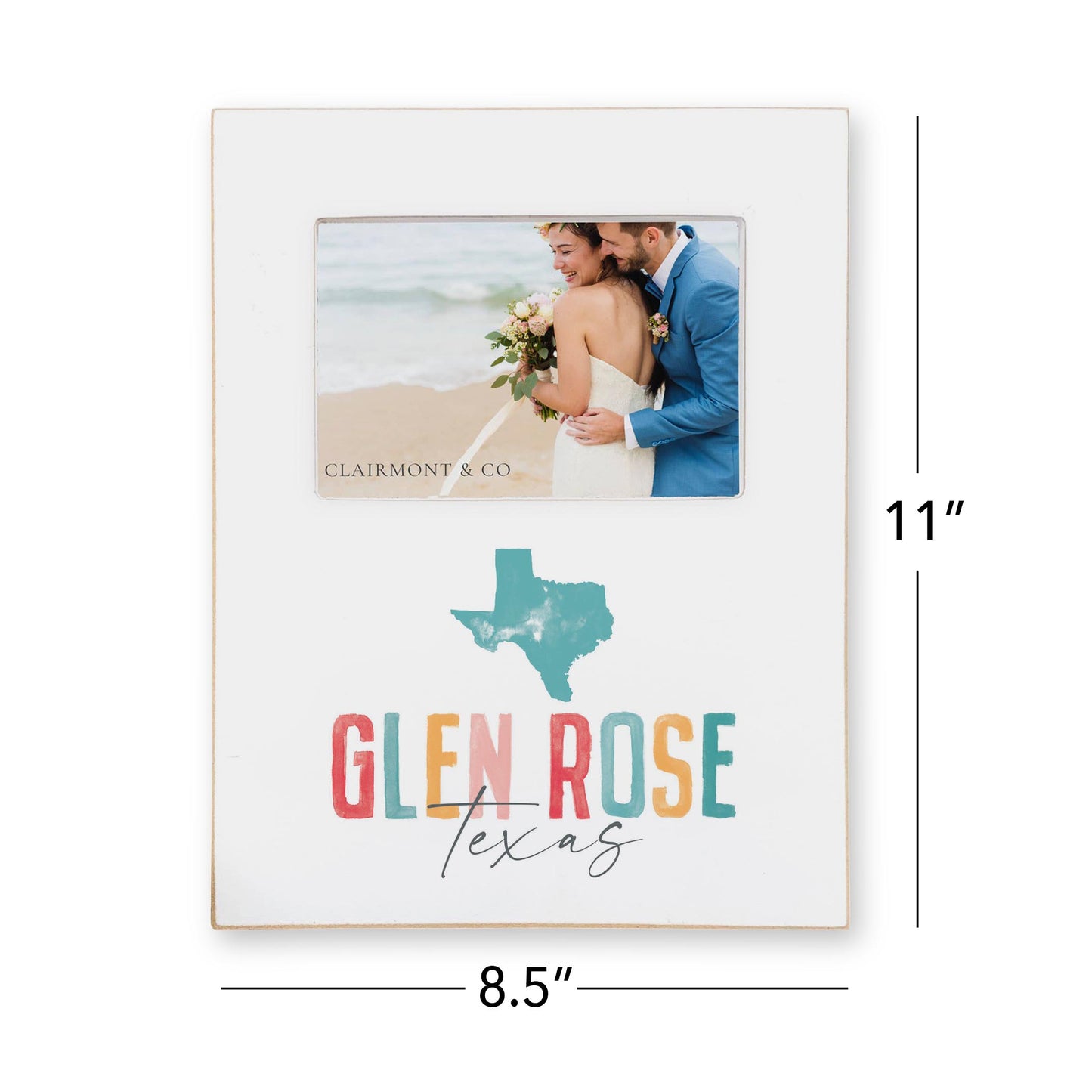 Lily Frame Vertical-Watercolor City Glen Rose Texas -4