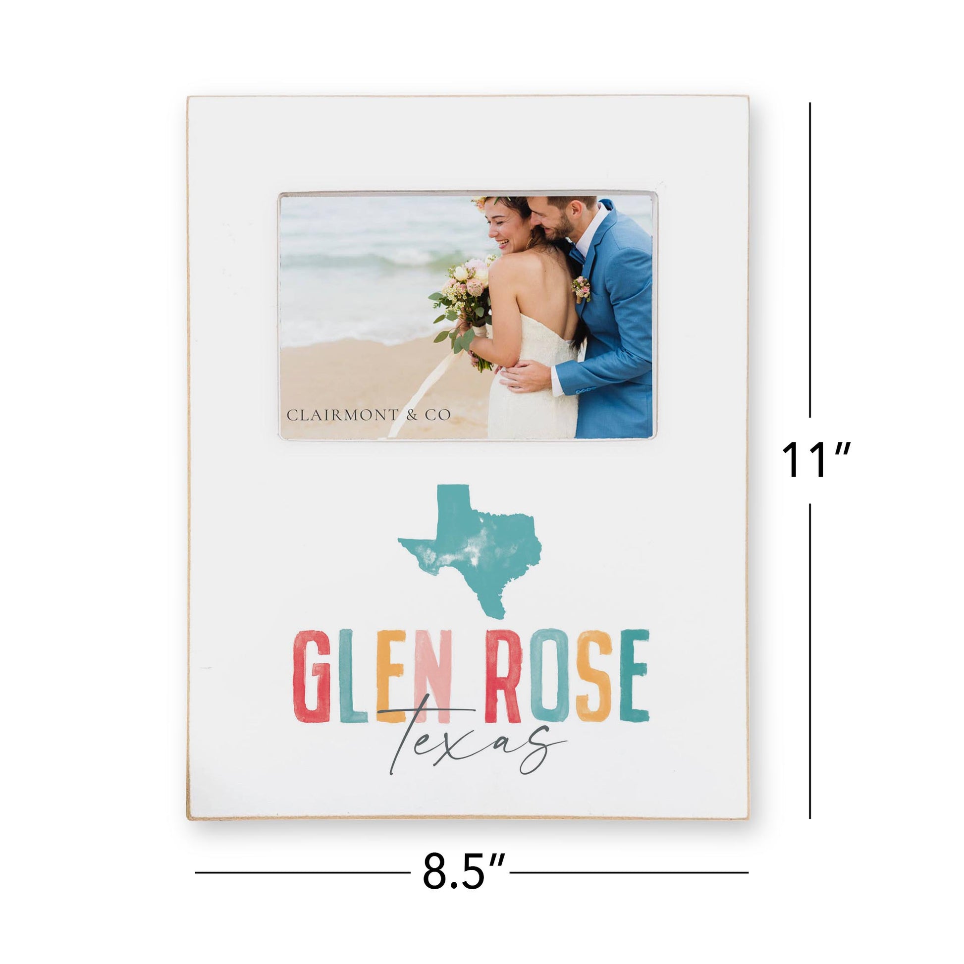 Lily Frame Vertical-Watercolor City Glen Rose Texas -4