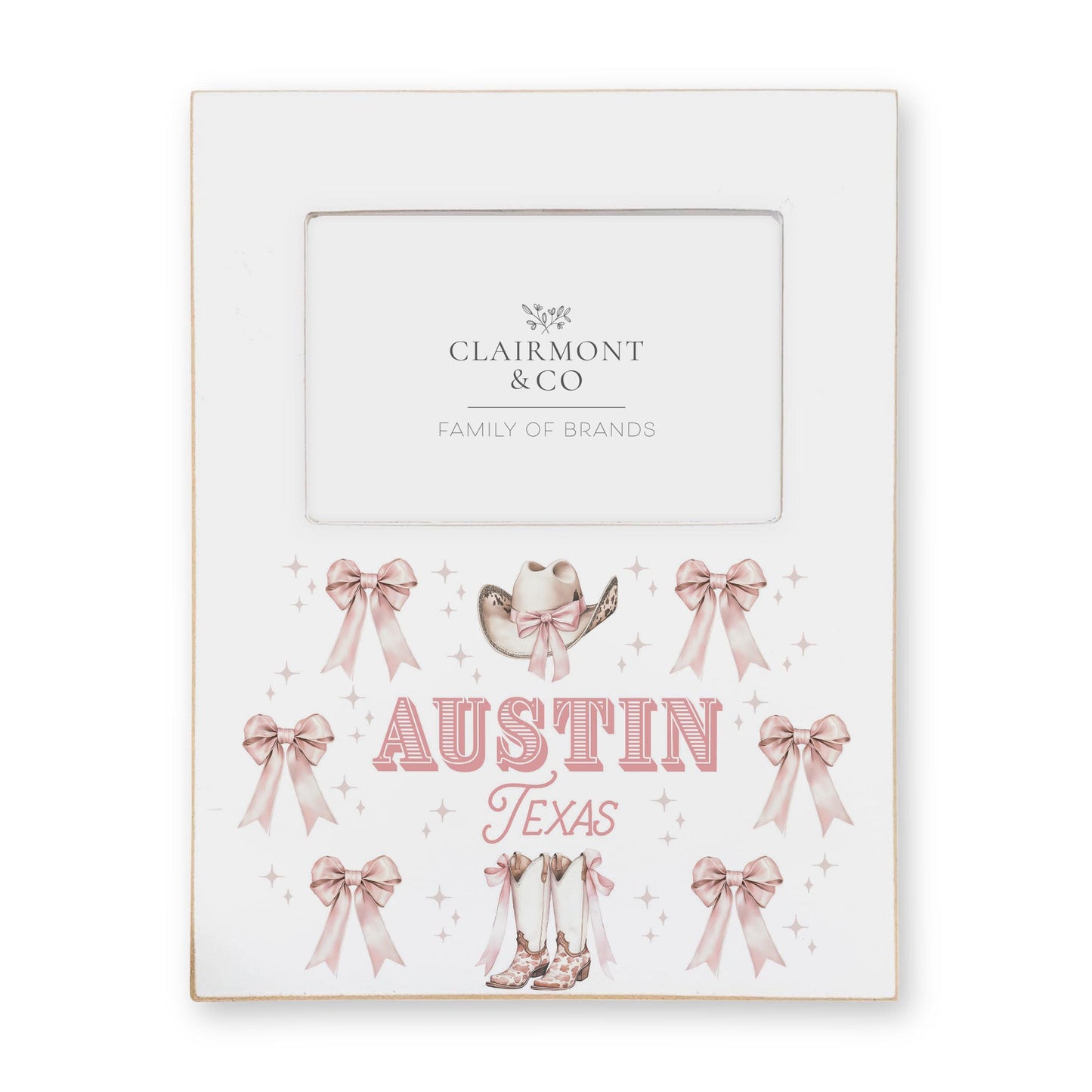 Lily Frame Vertical-Love+Local Coquette Cowgirl Bow & Boots -0