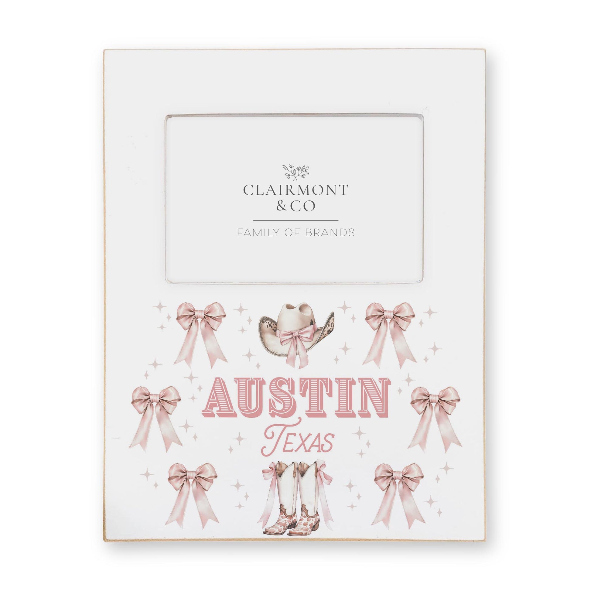 Lily Frame Vertical-Love+Local Coquette Cowgirl Bow & Boots -0