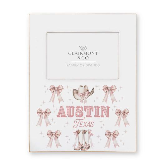 Lily Frame Vertical-Love+Local Coquette Cowgirl Bow & Boots -0