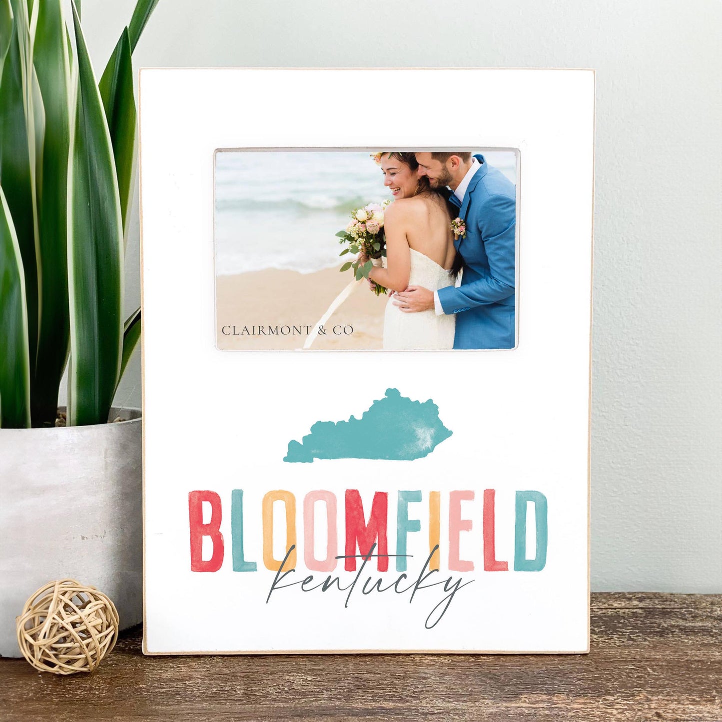 Lily Frame Vertical-Watercolor City Bloomfield Kentucky -2