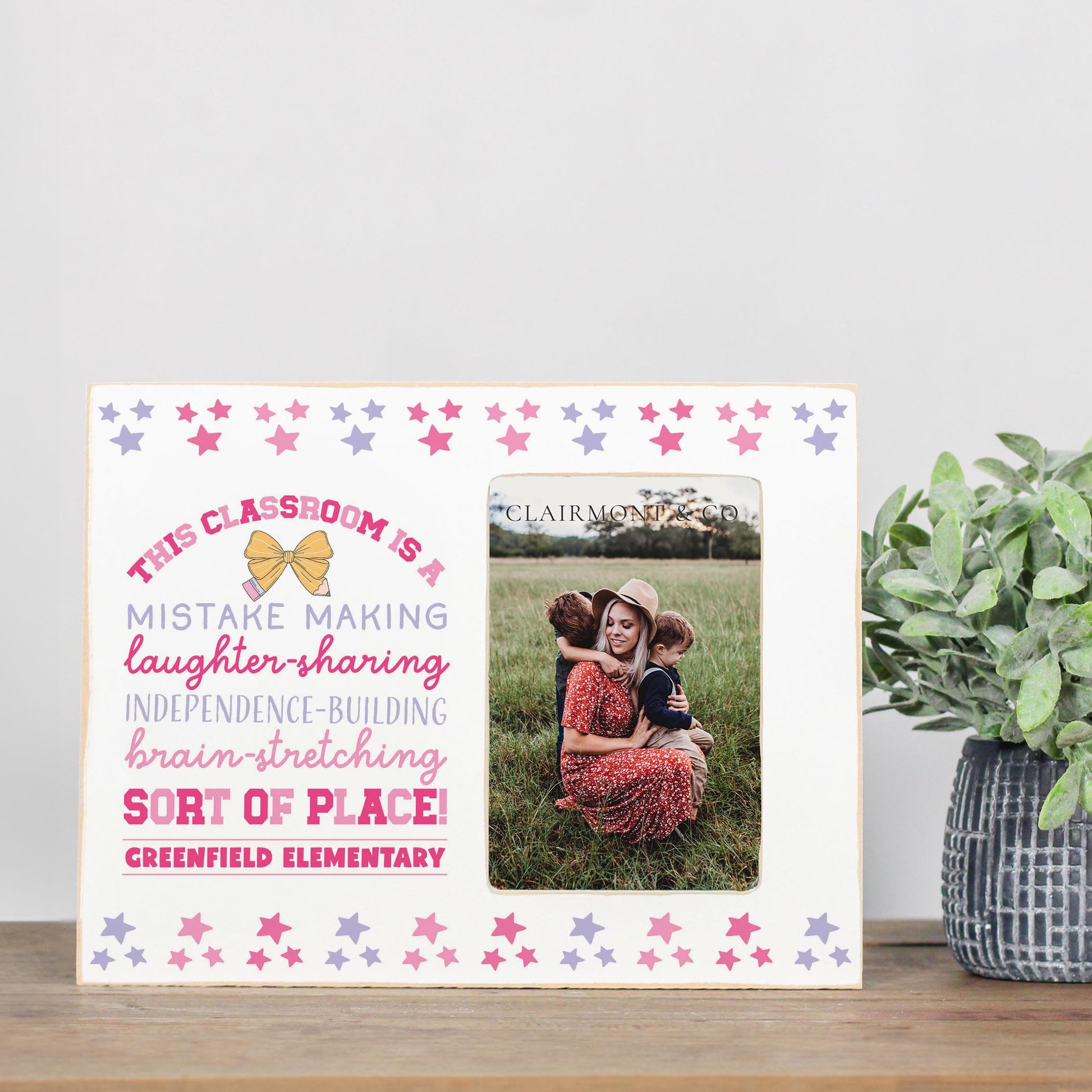 Lily Frame Horizontal-Love+Local Classroom Coquette This Classroom -2