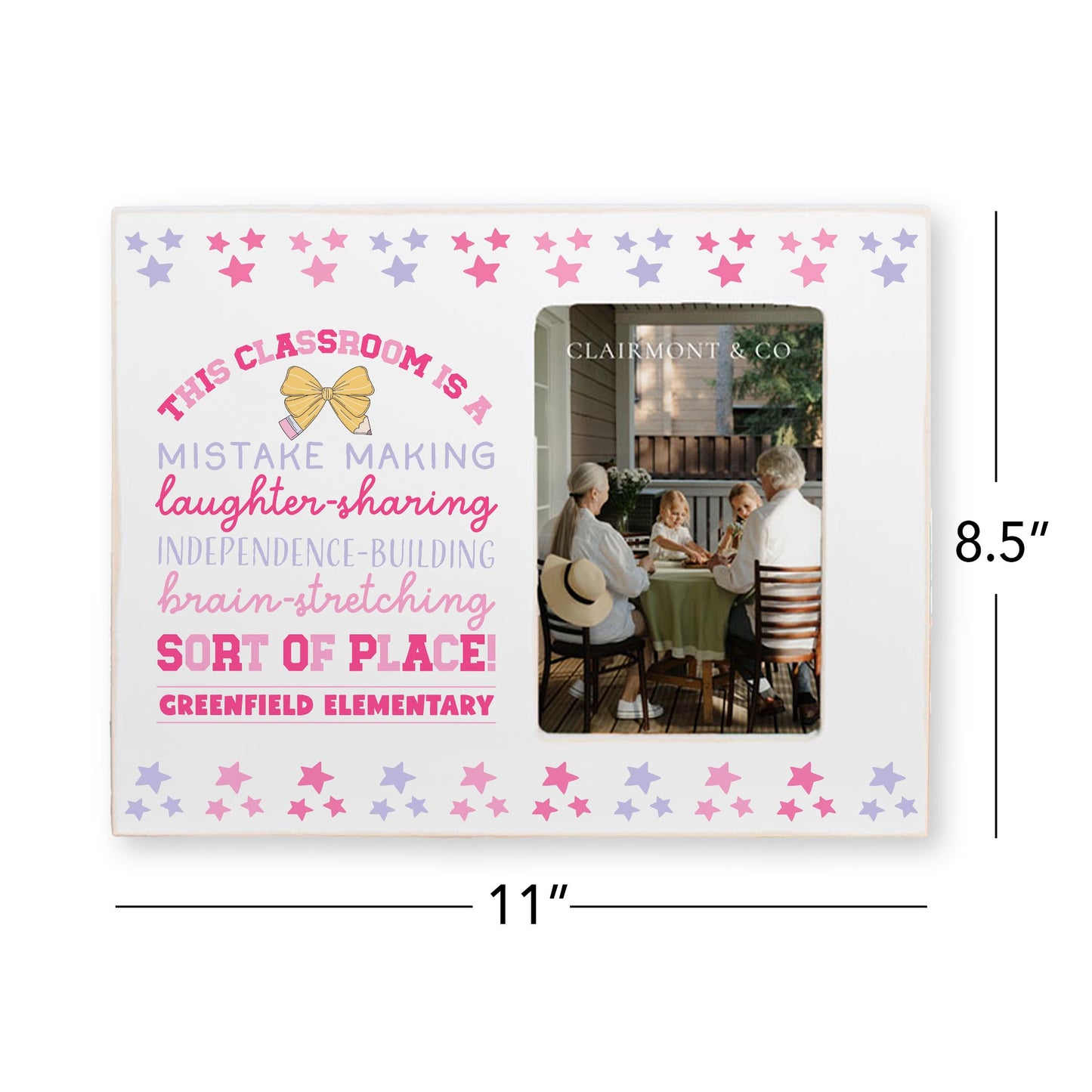 Lily Frame Horizontal-Love+Local Classroom Coquette This Classroom -4