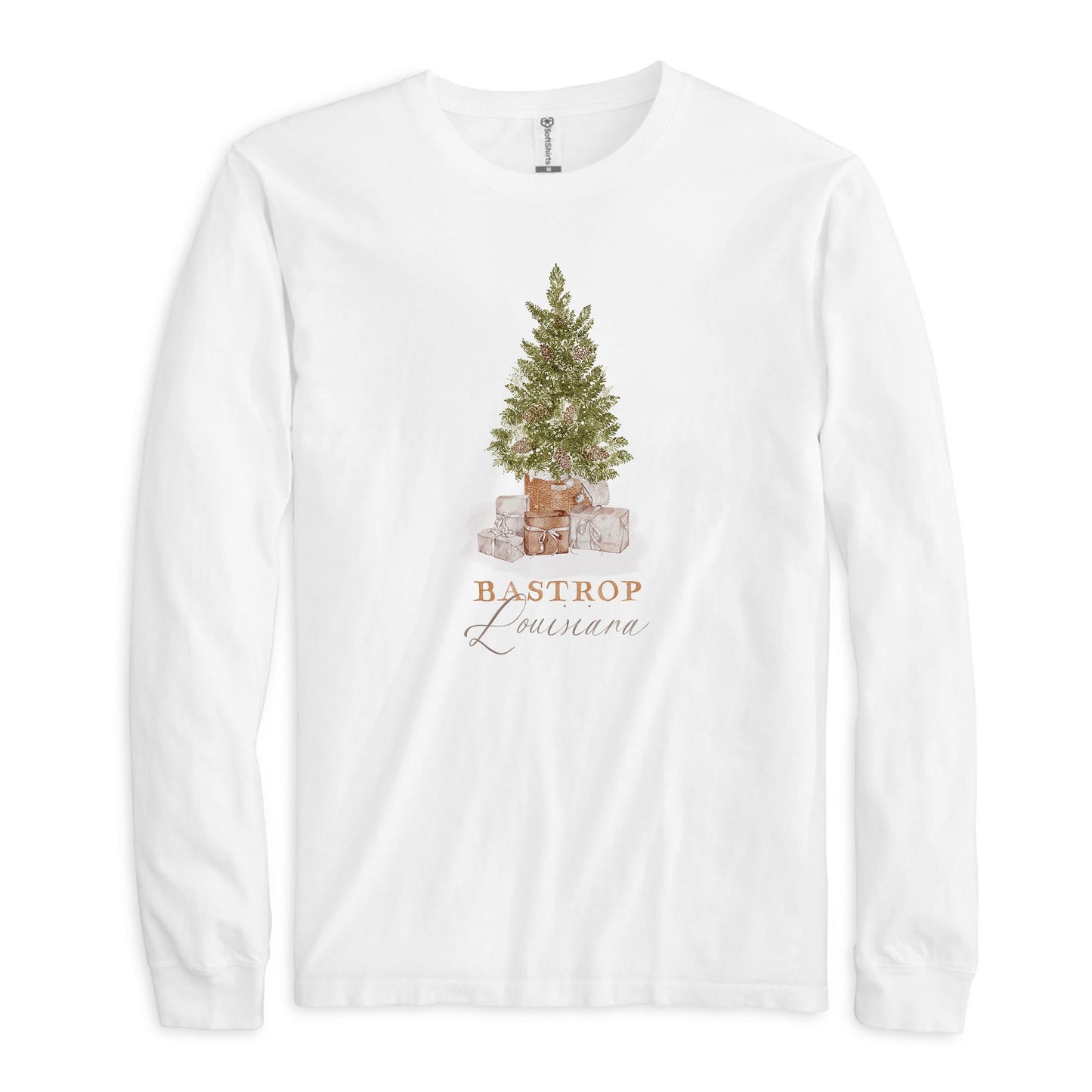Long Sleeve T-Shirt White-Cottage Tree Bastrop Louisiana