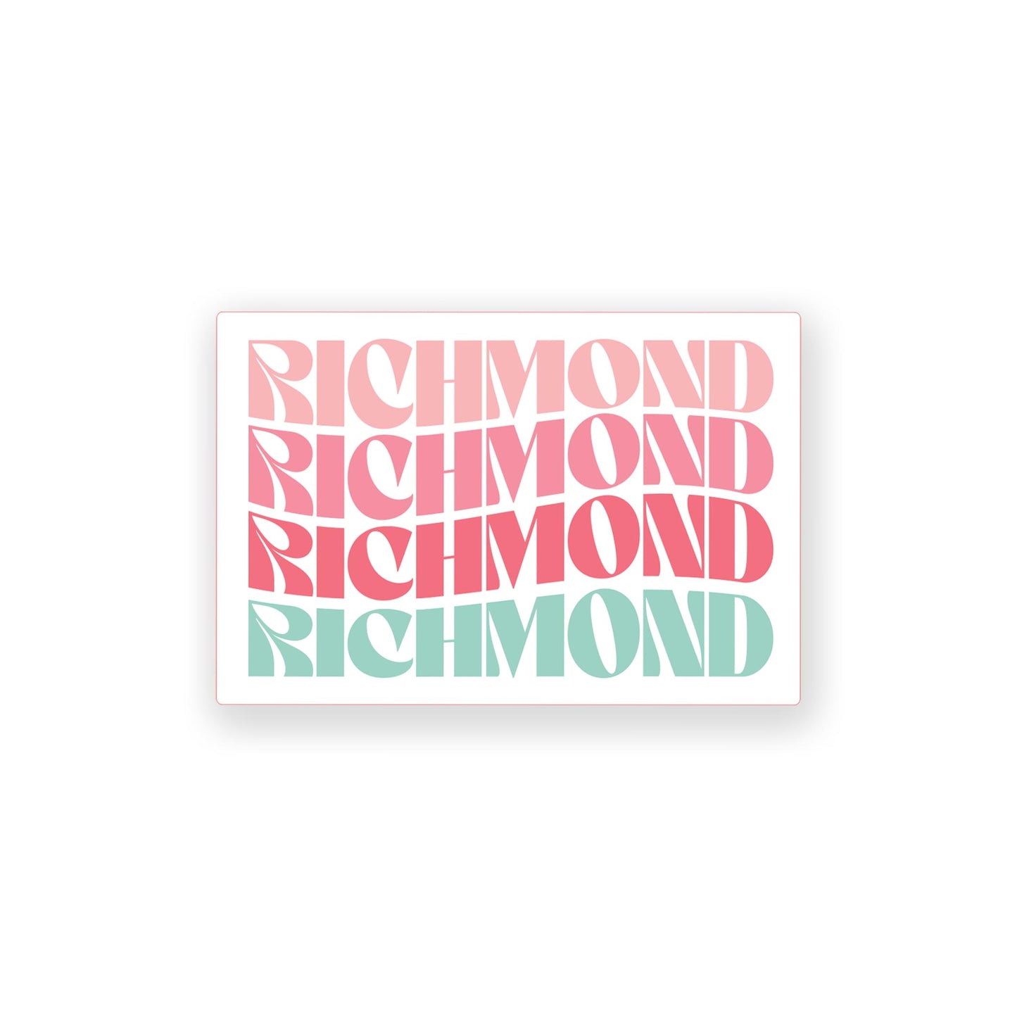Vinyl Magnet-Retro Wave Richmond -0