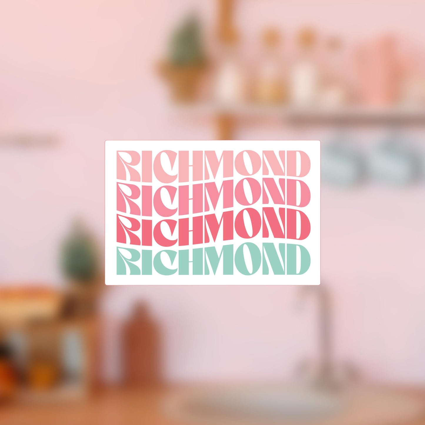 Vinyl Magnet-Retro Wave Richmond -4