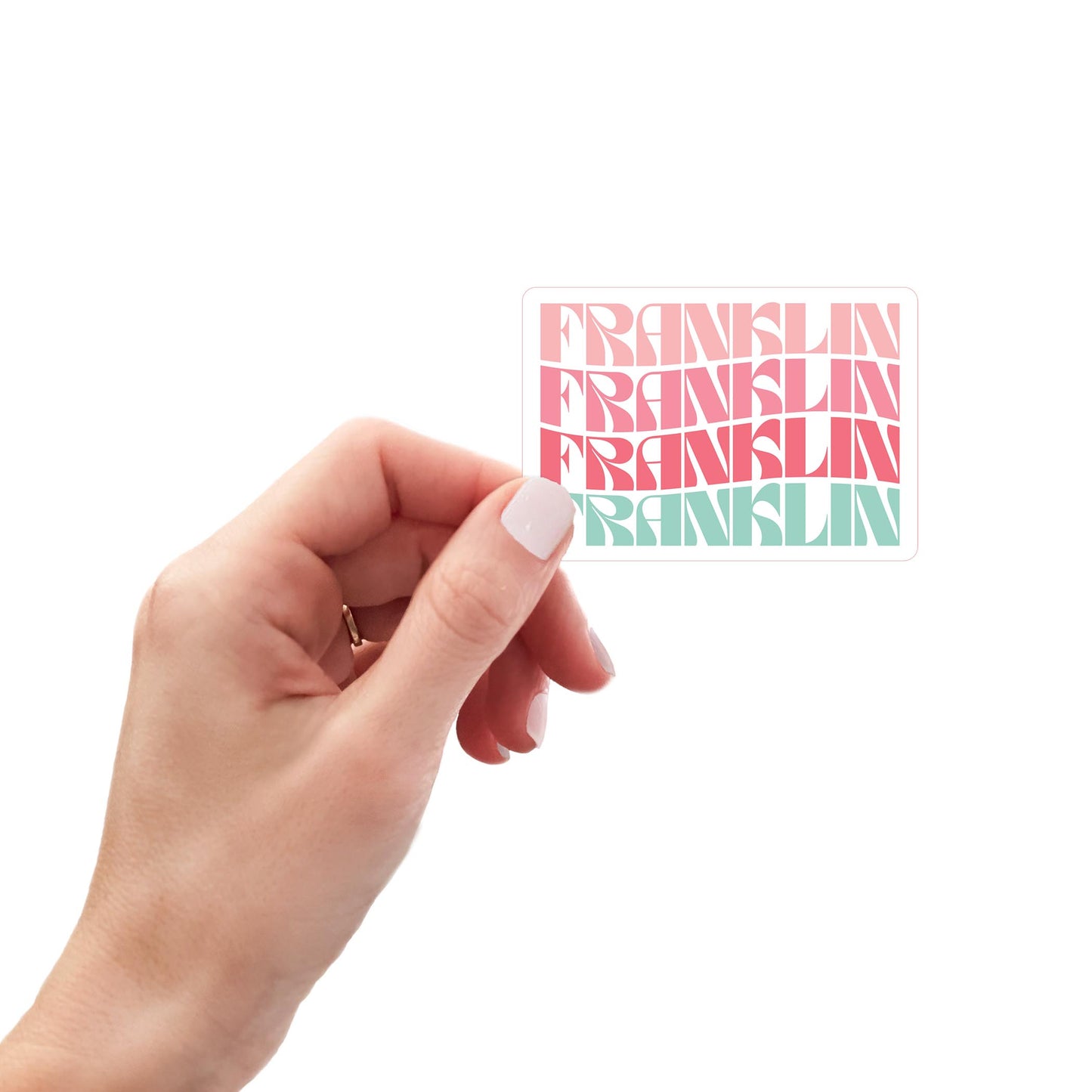 Vinyl Magnet-Retro Wave Franklin Kentucky -0