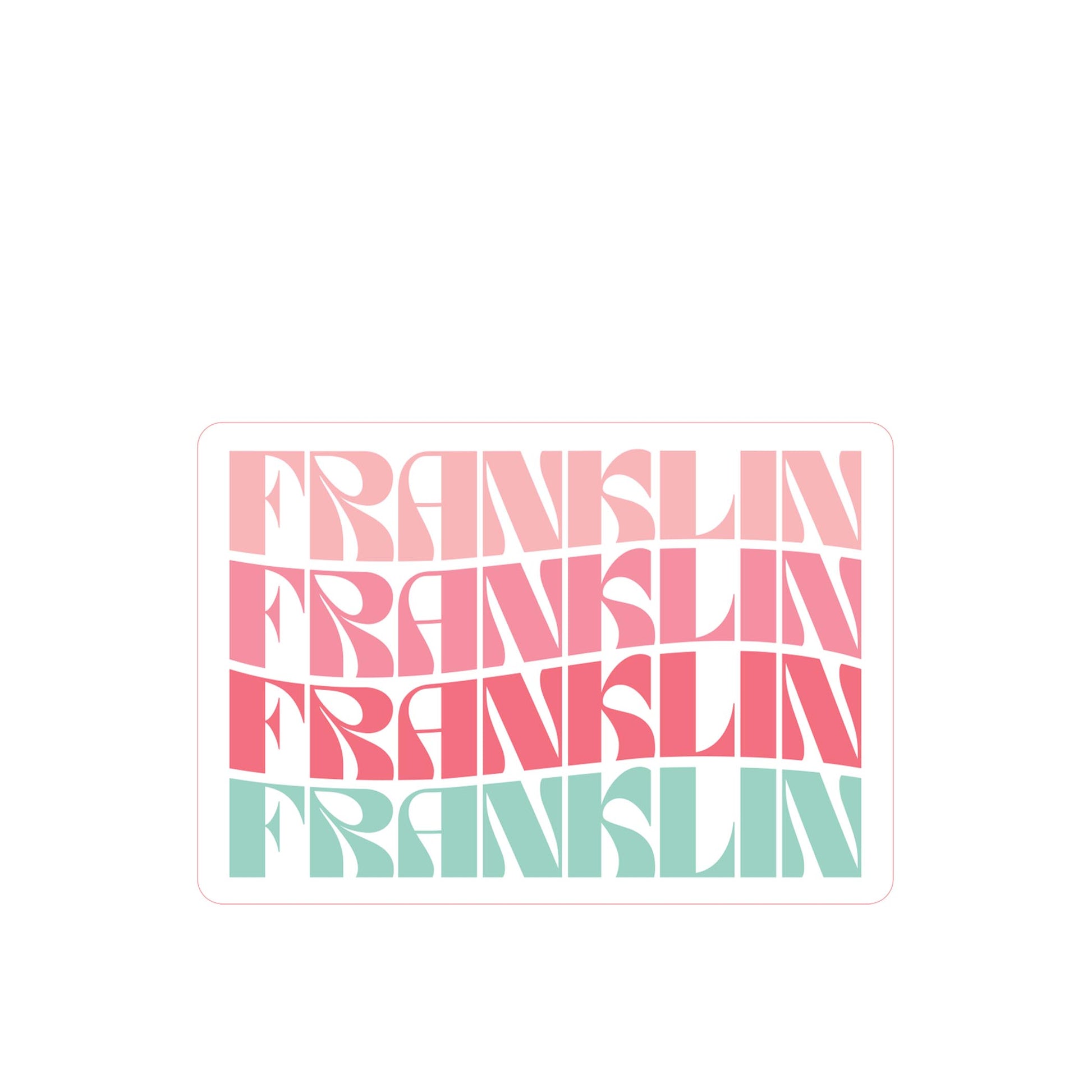 Vinyl Magnet-Retro Wave Franklin Kentucky -2