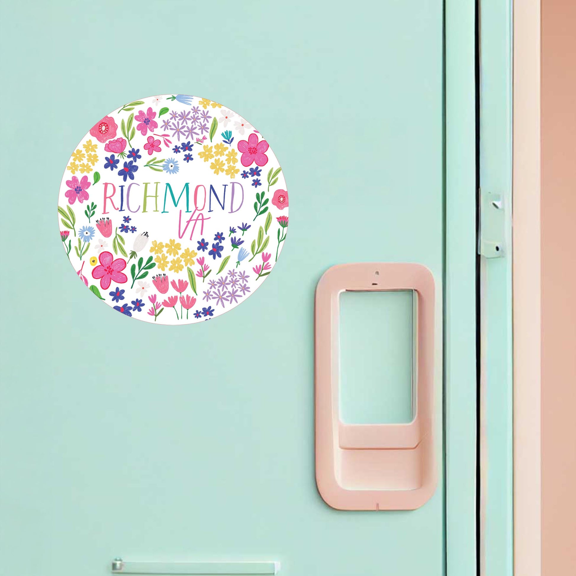 Vinyl Magnet-Flower Confetti Richmond Virginia -1