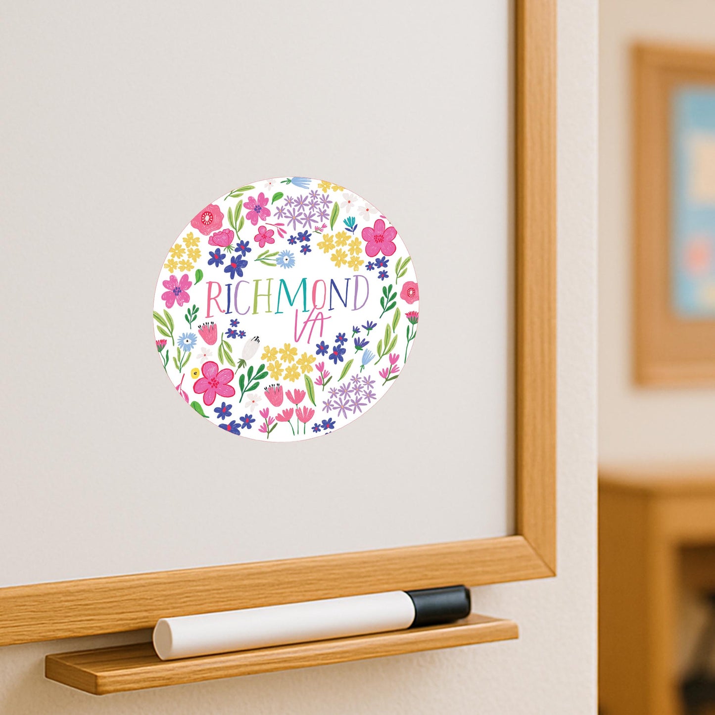 Vinyl Magnet-Flower Confetti Richmond Virginia -3