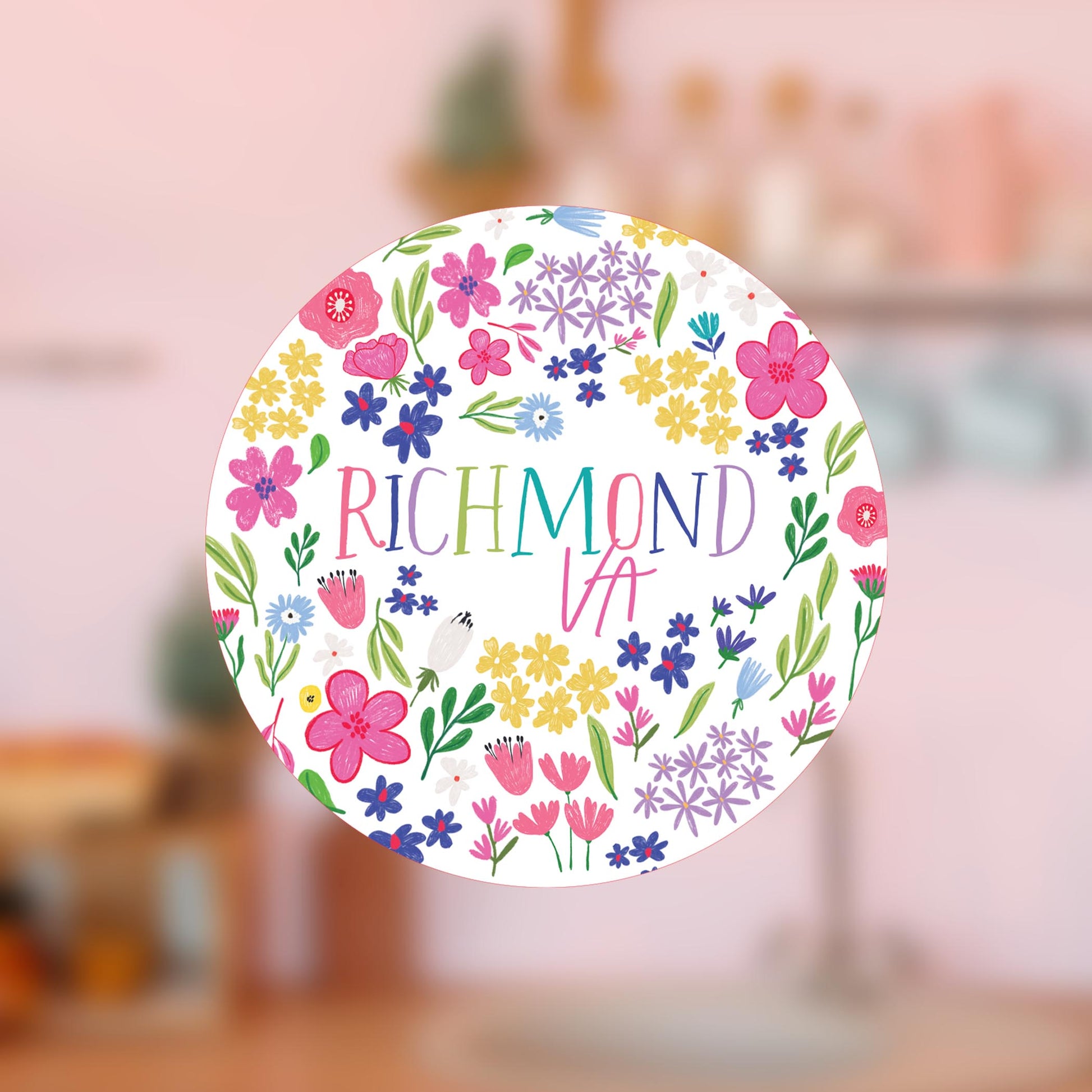 Vinyl Magnet-Flower Confetti Richmond Virginia -4