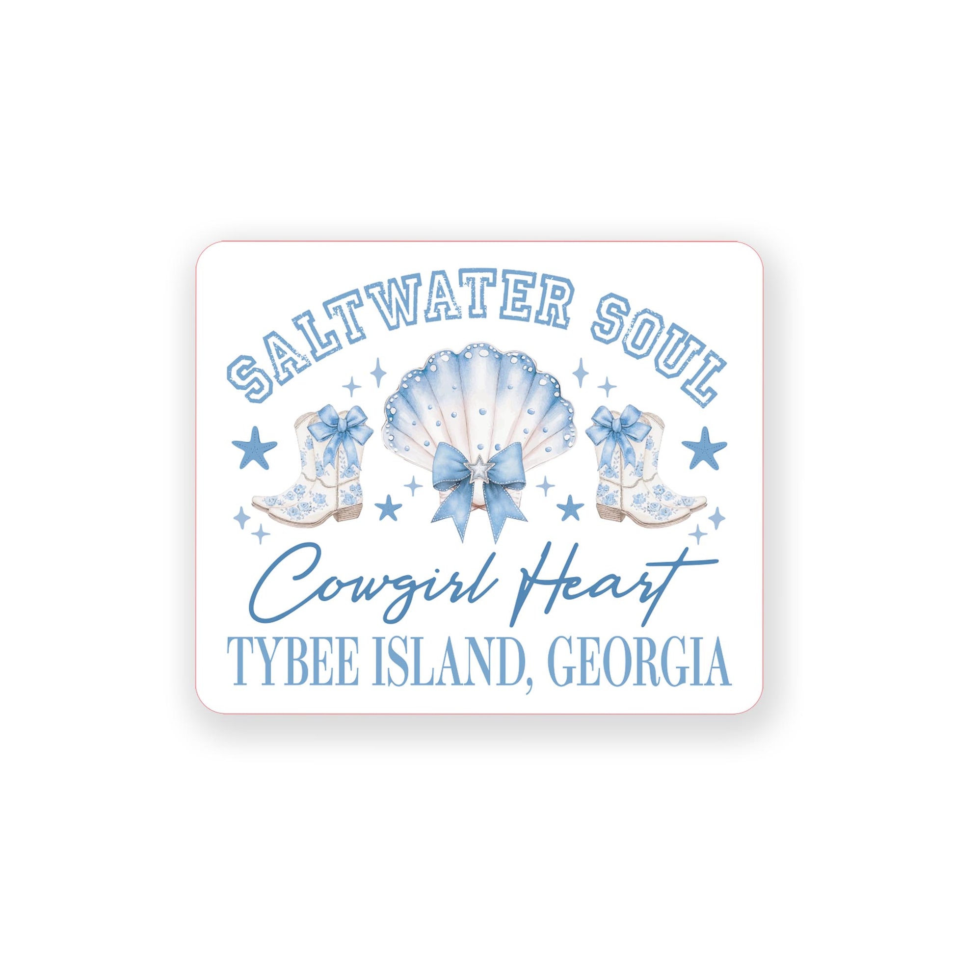 Vinyl Magnet-Love+Local Coastal Cowgirl -0