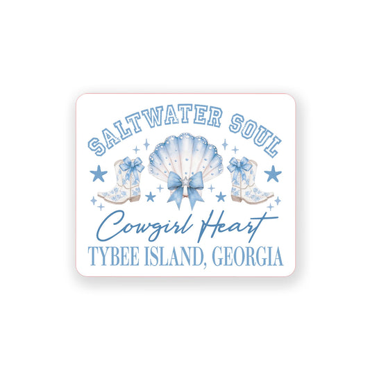 Vinyl Magnet-Love+Local Coastal Cowgirl -0