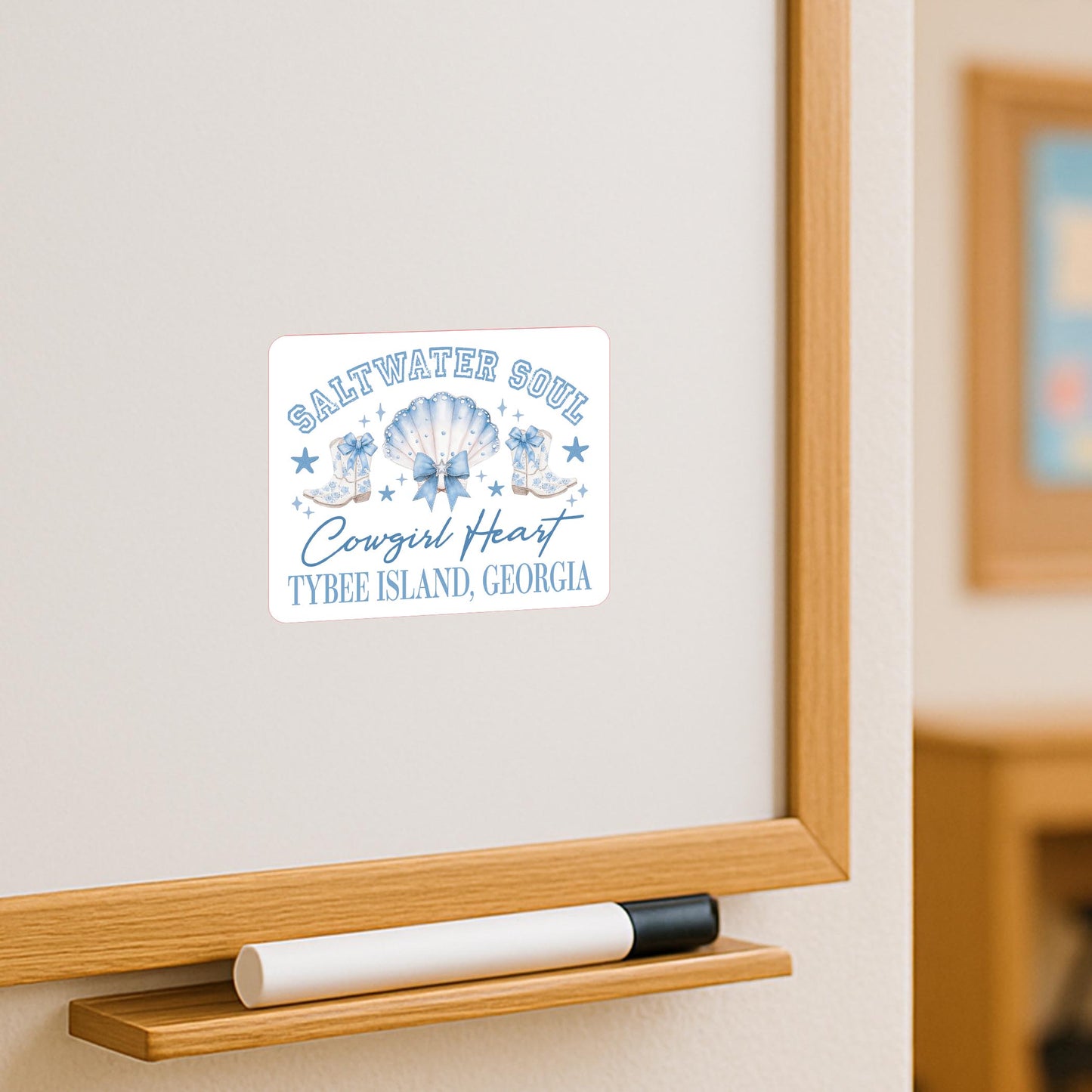 Vinyl Magnet-Love+Local Coastal Cowgirl -3