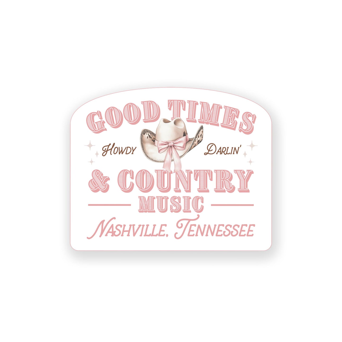 Vinyl Magnet-Love+Local Coquette Cowgirl Good Times -0