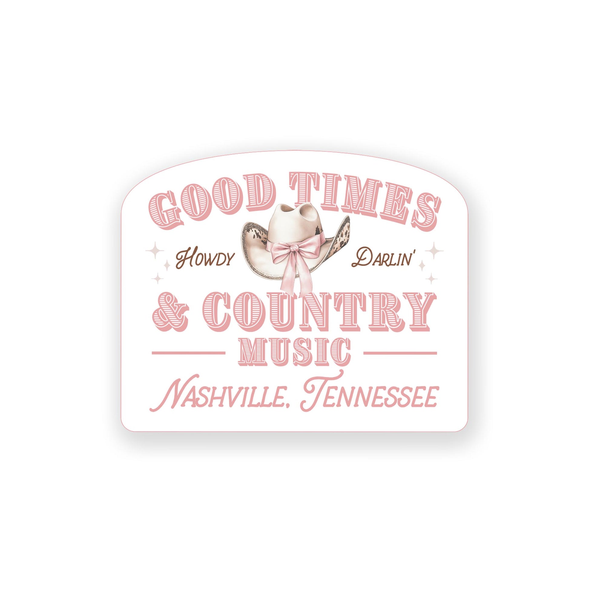 Vinyl Magnet-Love+Local Coquette Cowgirl Good Times -0