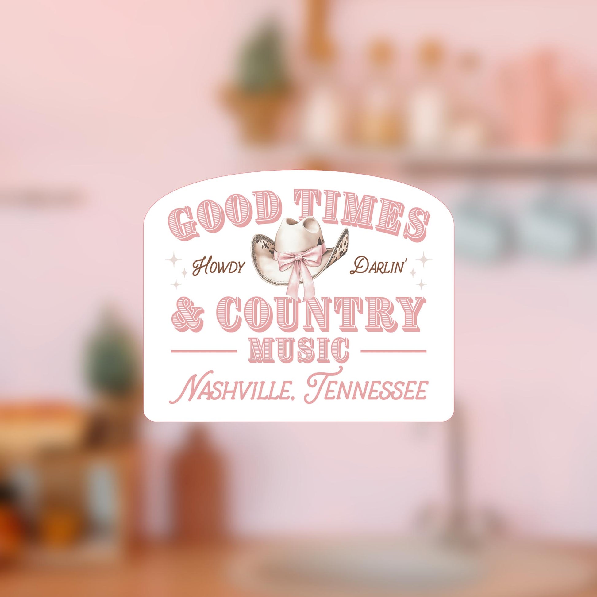 Vinyl Magnet-Love+Local Coquette Cowgirl Good Times -4