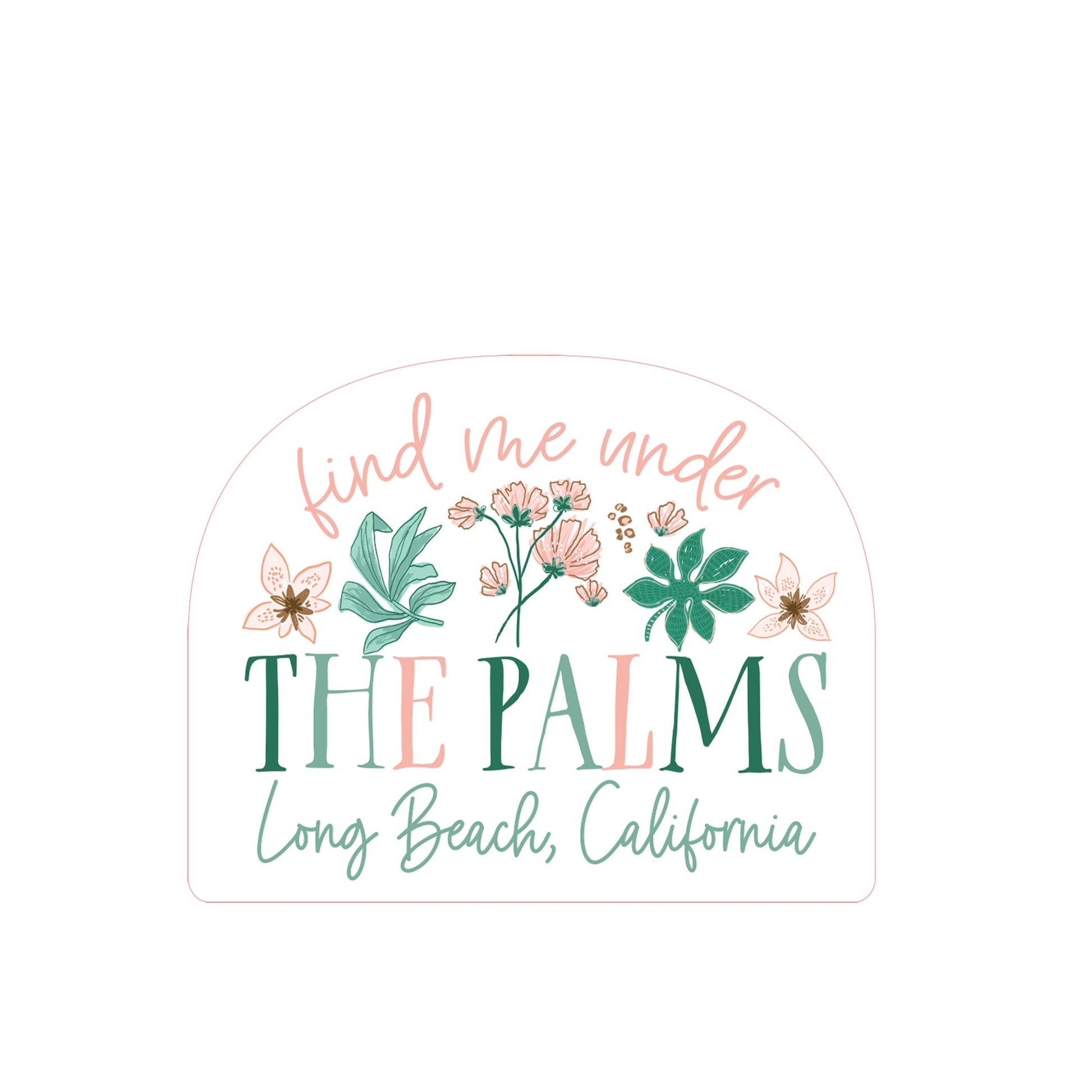 Vinyl Magnet-Love+Local Lush Tropics -2