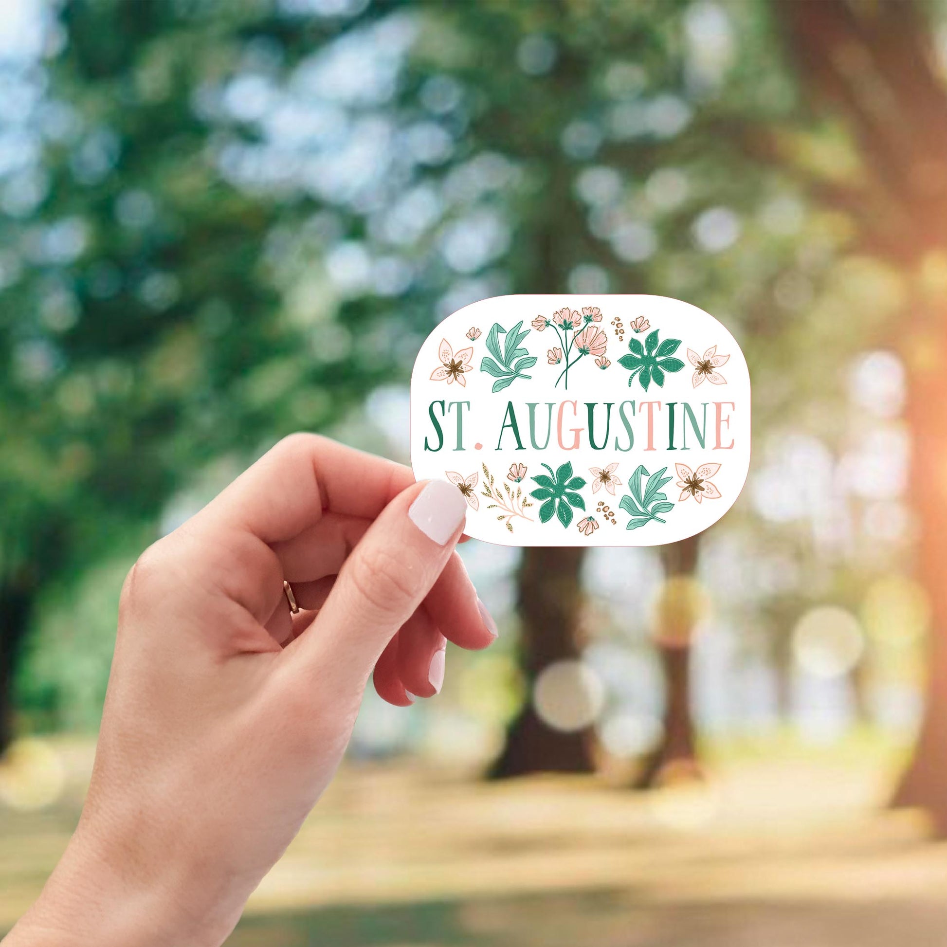 Vinyl Magnet-Love+Local Lush Tropics -1