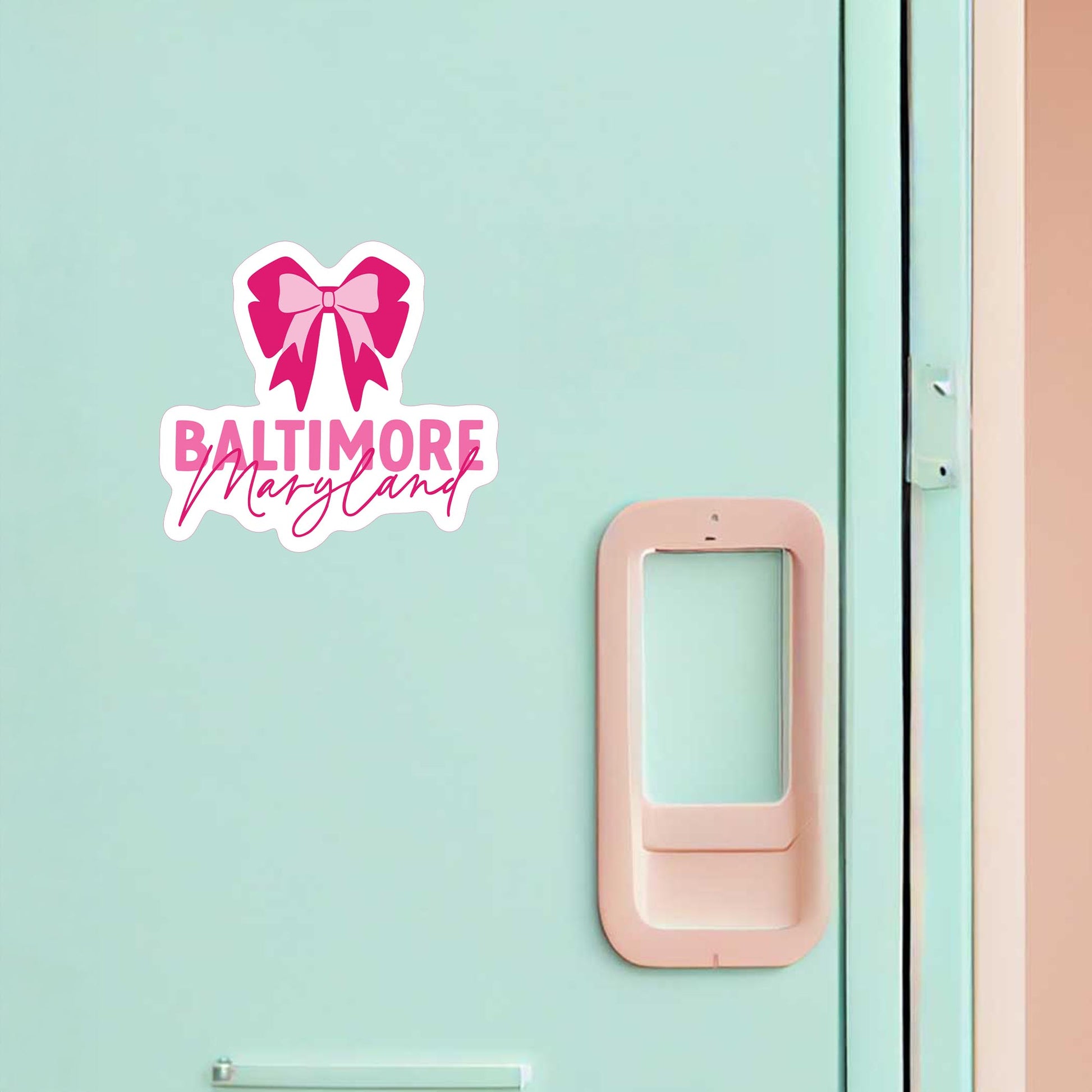 Vinyl Magnet-Love+Local Bonita Bows -1