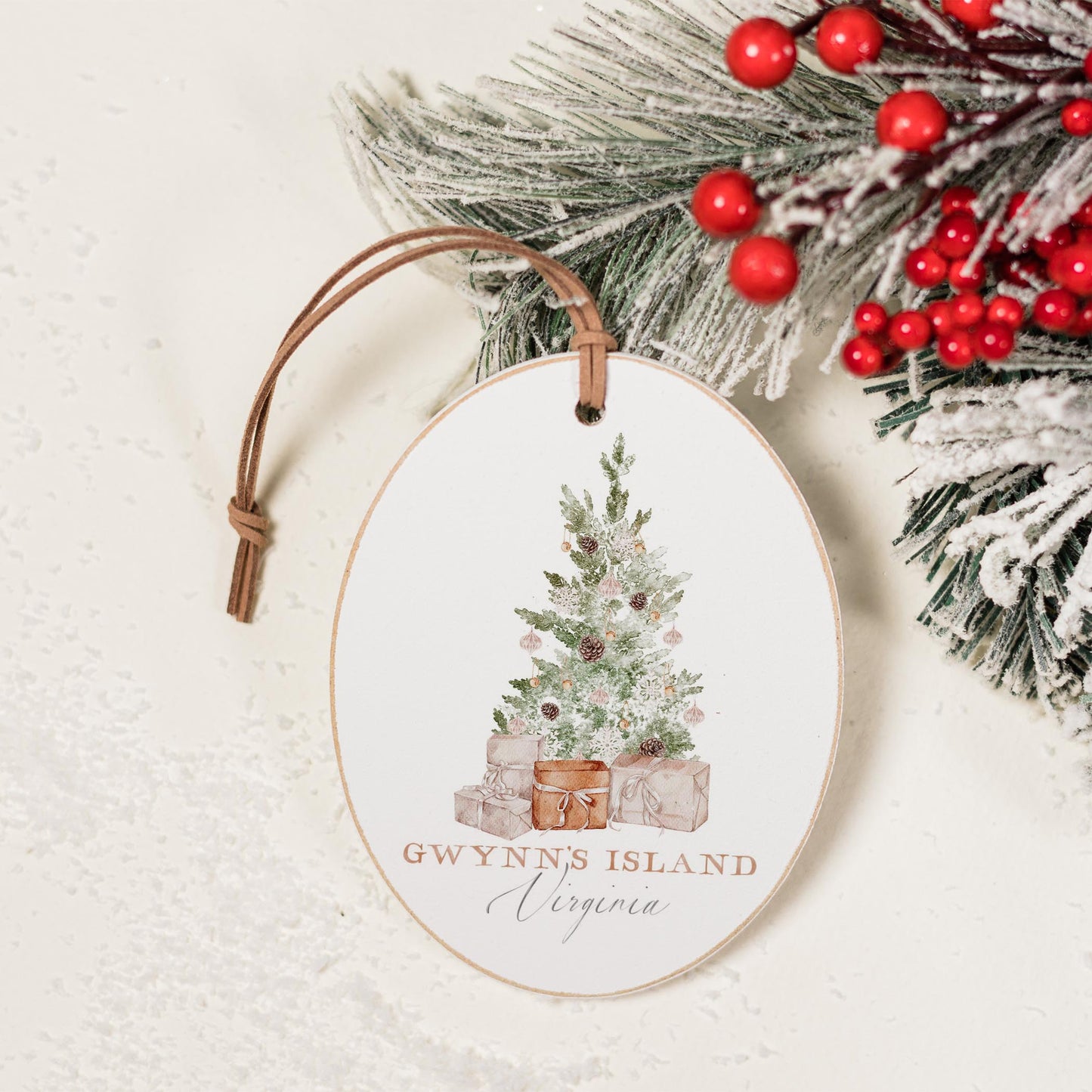 Oval Ornament-Crystal Cottage Gwynn’s Island Virginia -1
