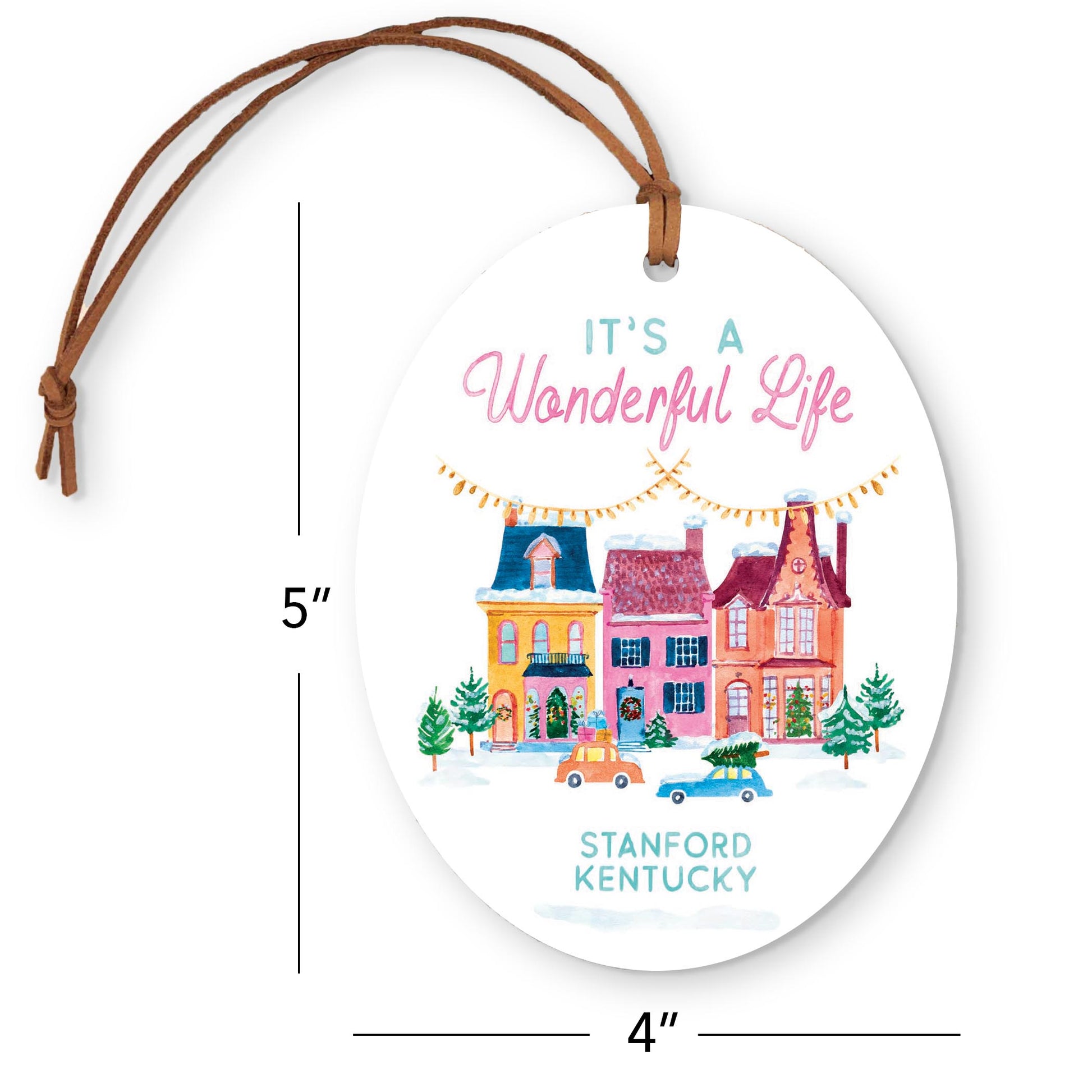 Oval Ornament-It's A Wonderful Life Stanford Kentucky -3