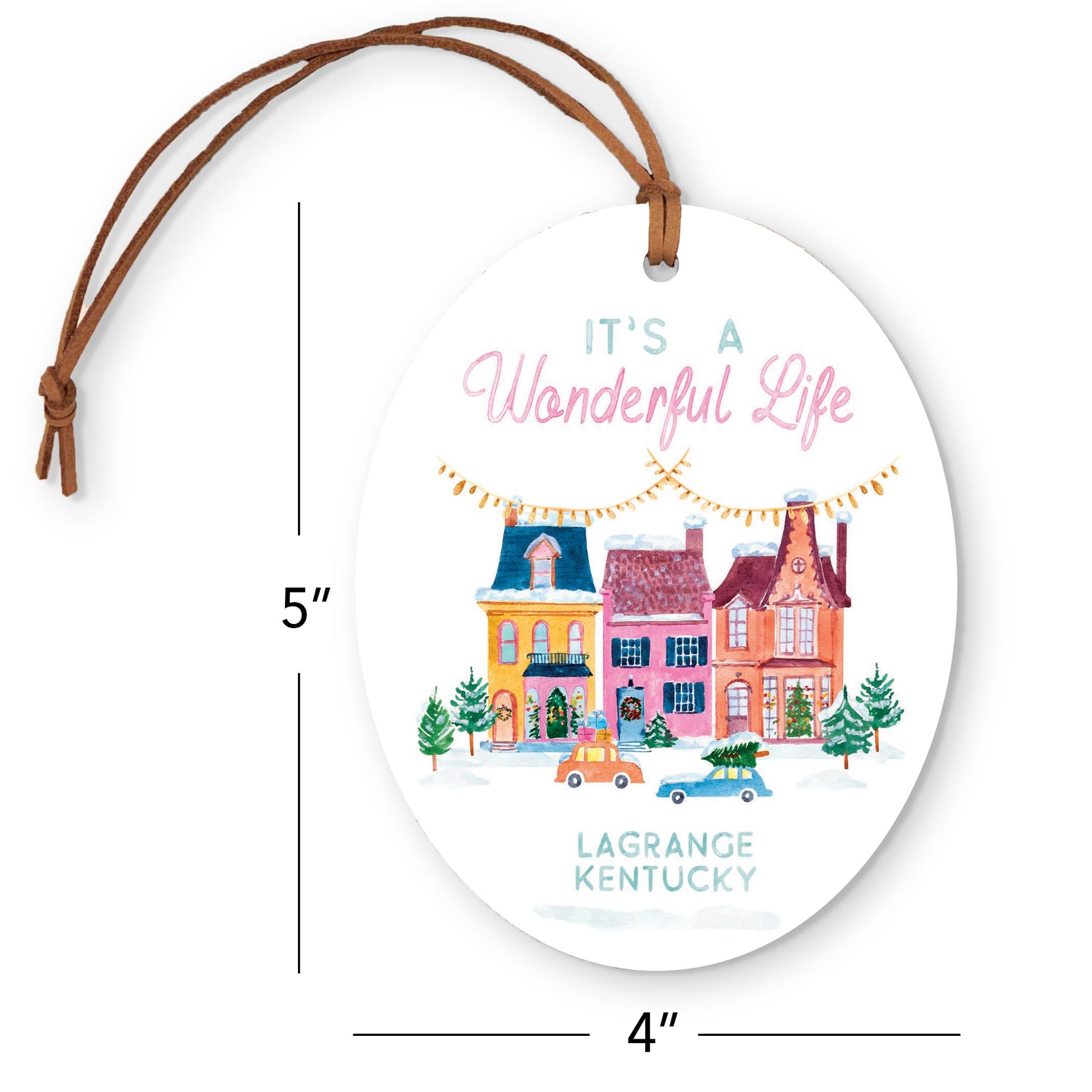 Oval Ornament-It's A Wonderful Life LaGrange Kentucky -3