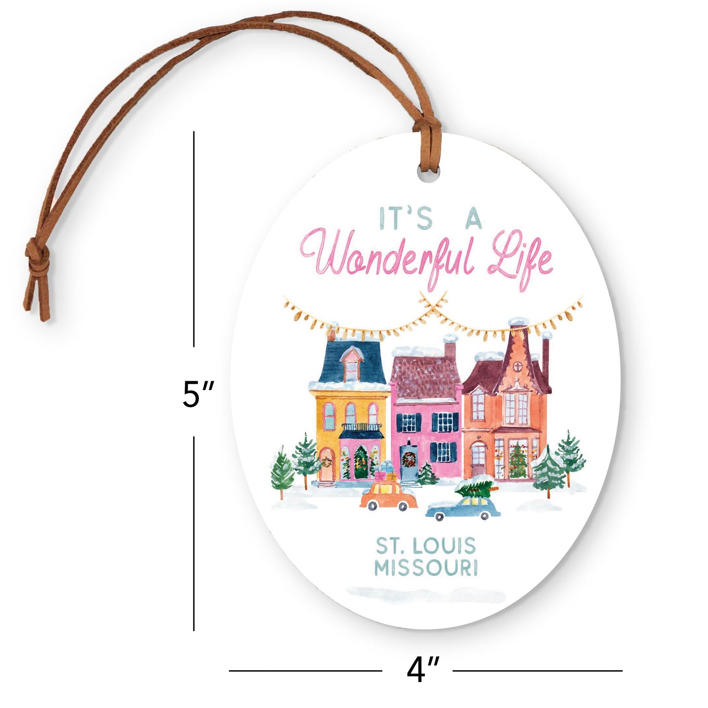 Oval Ornament-It's A Wonderful Life St. Louis Missouri -3