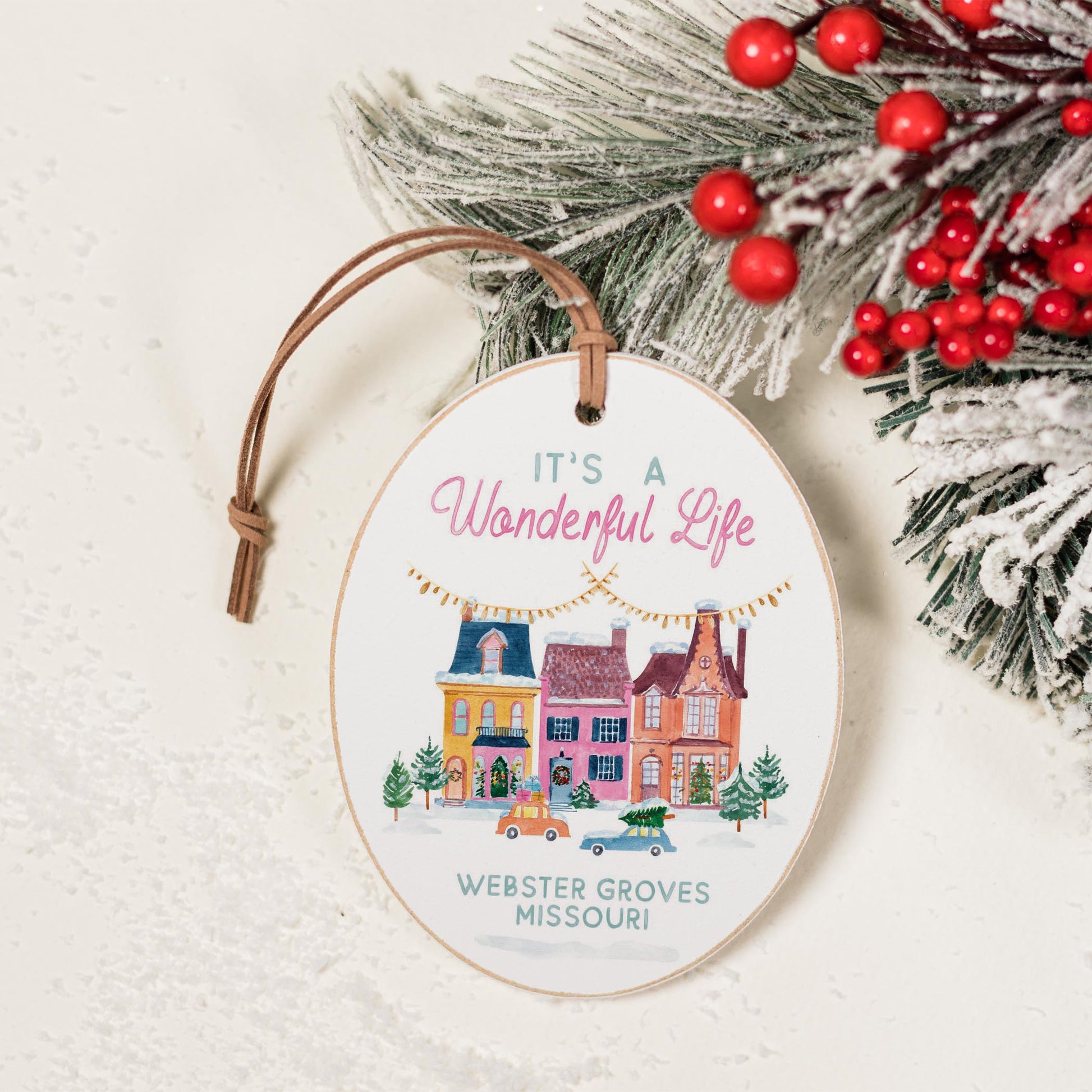 Oval Ornament-It's A Wonderful Life Webster Groves Missouri -1