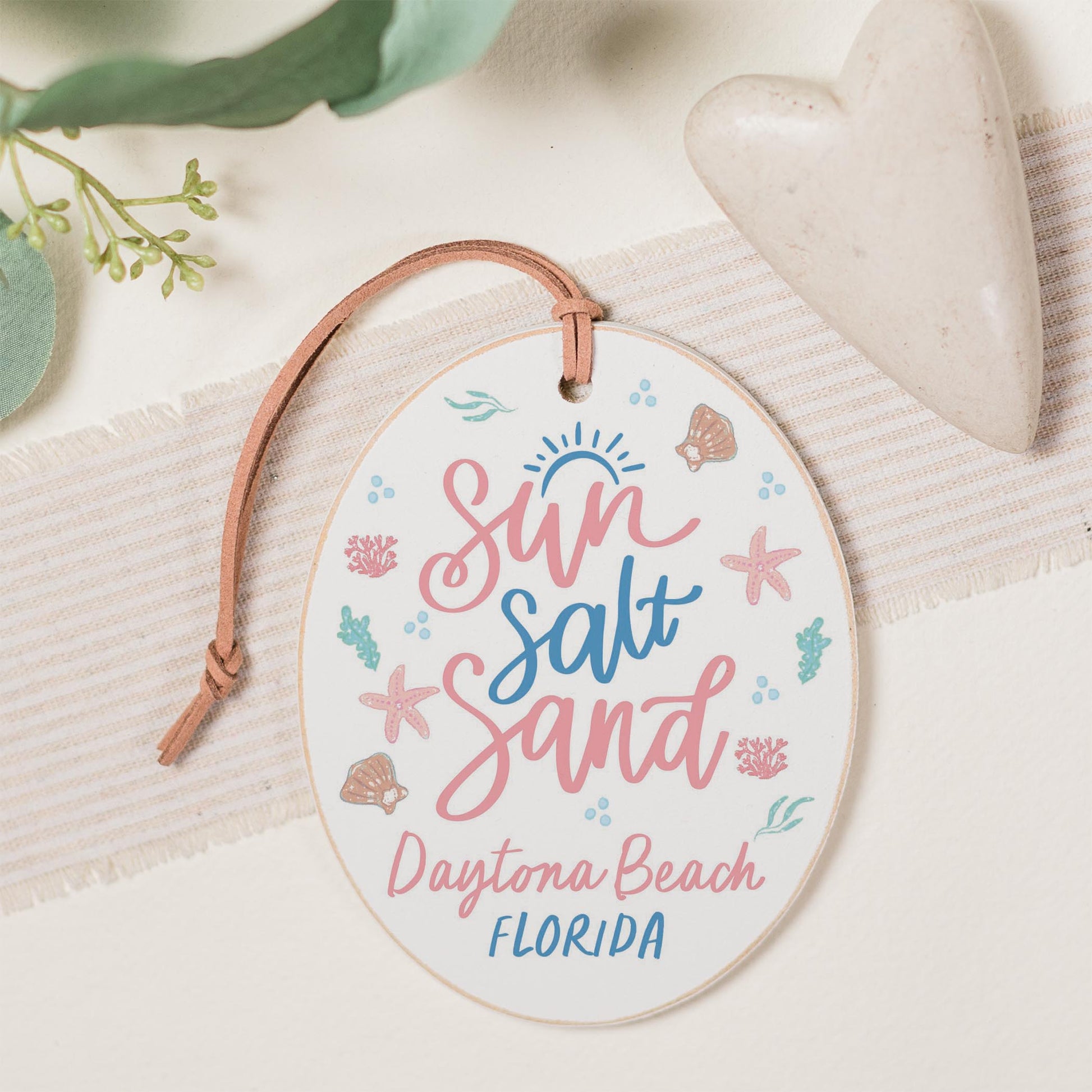 Oval Ornament-City & State Coastal Sea Turtles -0