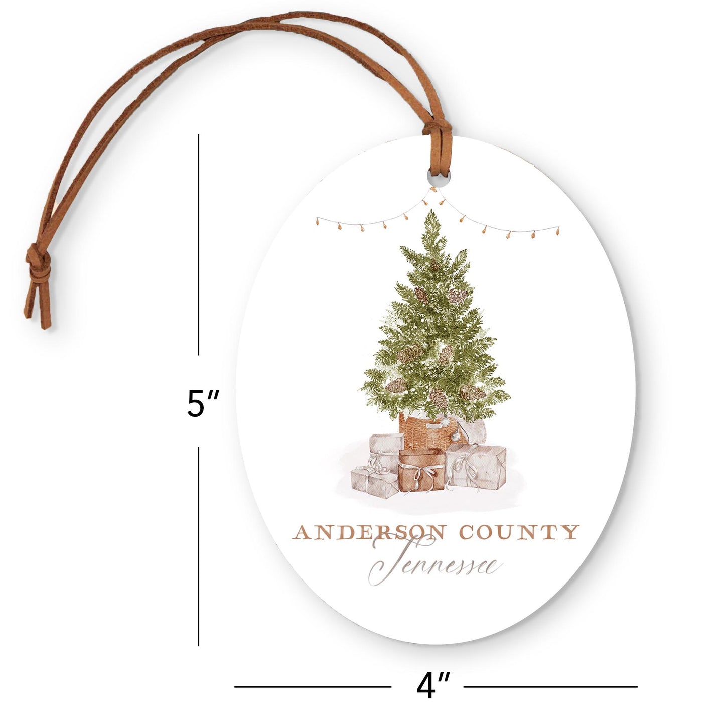 Oval Ornament-Cottage Tree Anderson County Tennessee -3