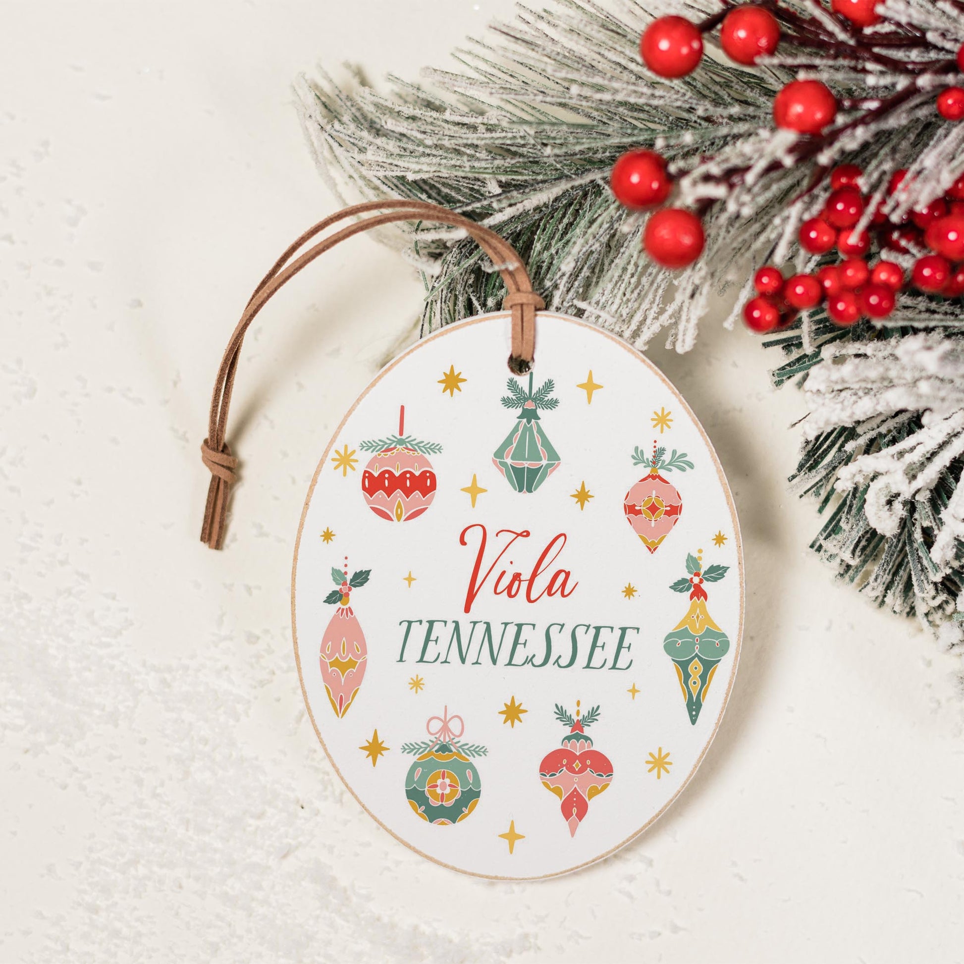 Oval Ornament-Ornament Gems Viola Tennessee -1
