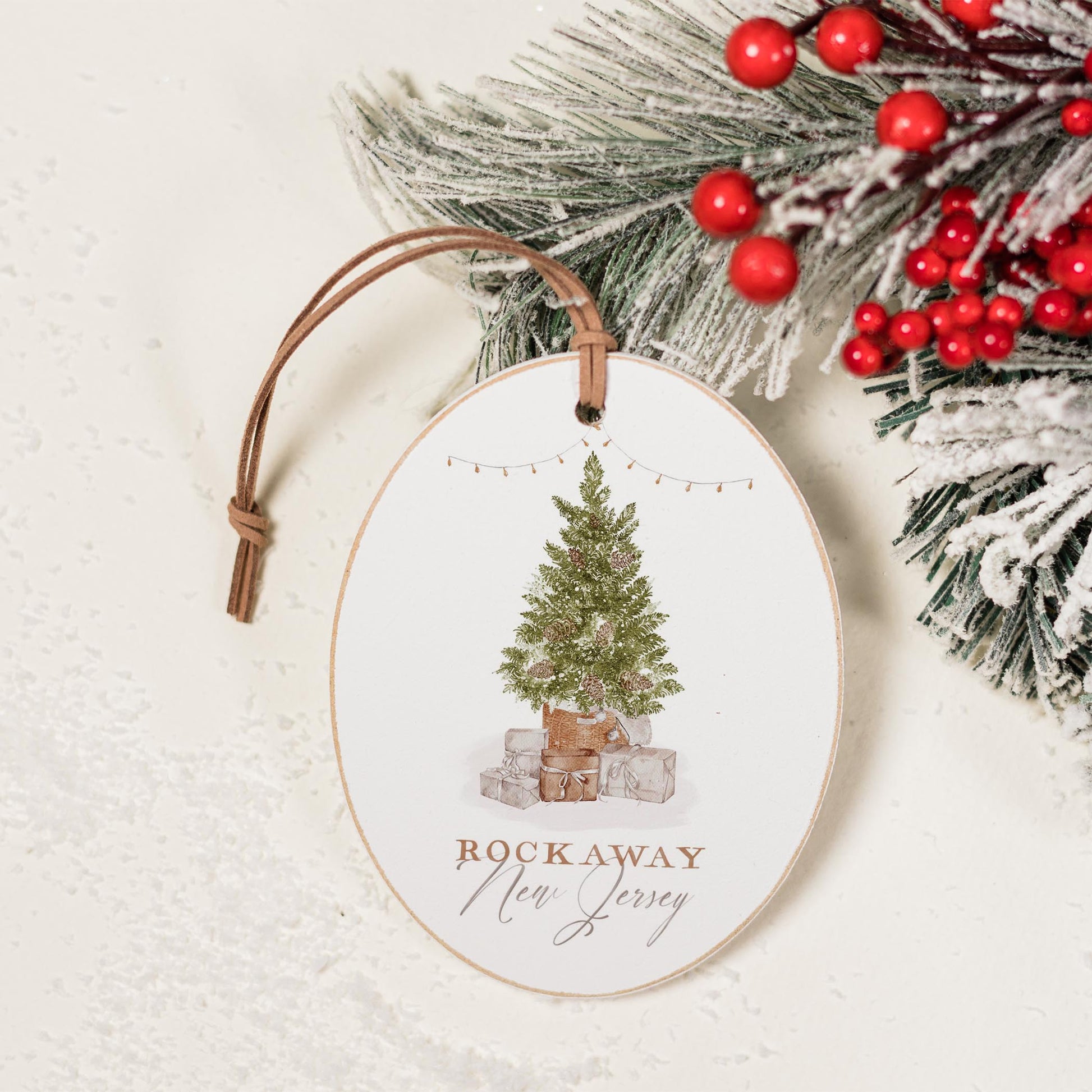 Oval Ornament-Cottage Tree Rockaway New Jersey -1