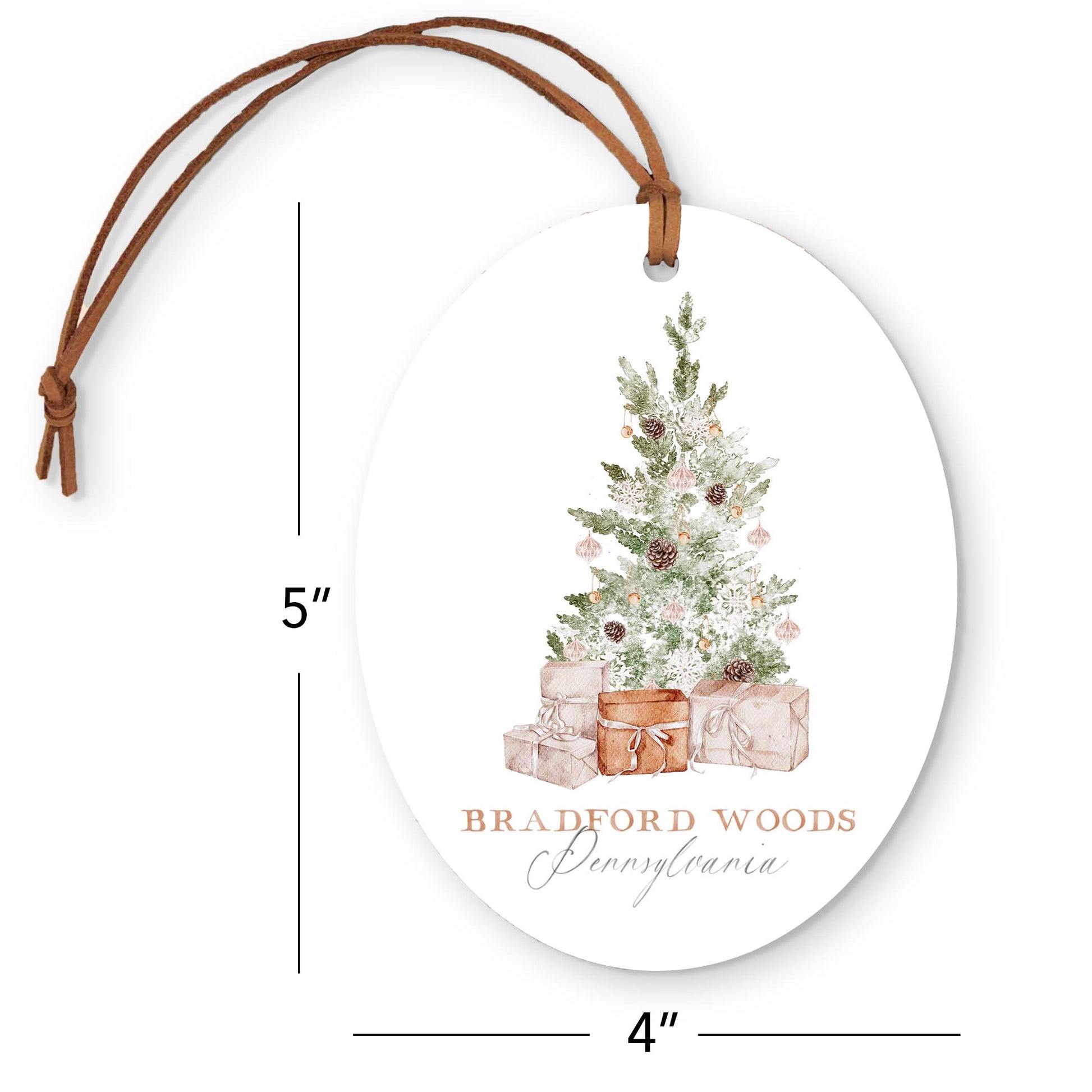 Oval Ornament-Crystal Cottage Bradford Woods Pennsylvania -3