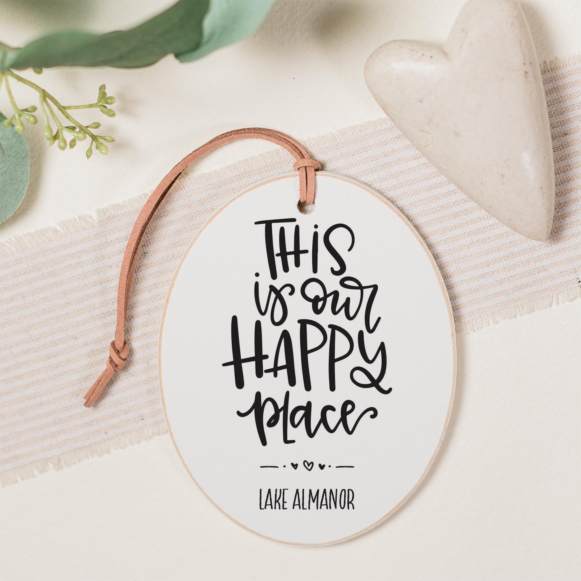 Oval Ornament-Our Happy Place Lake Almanor -0