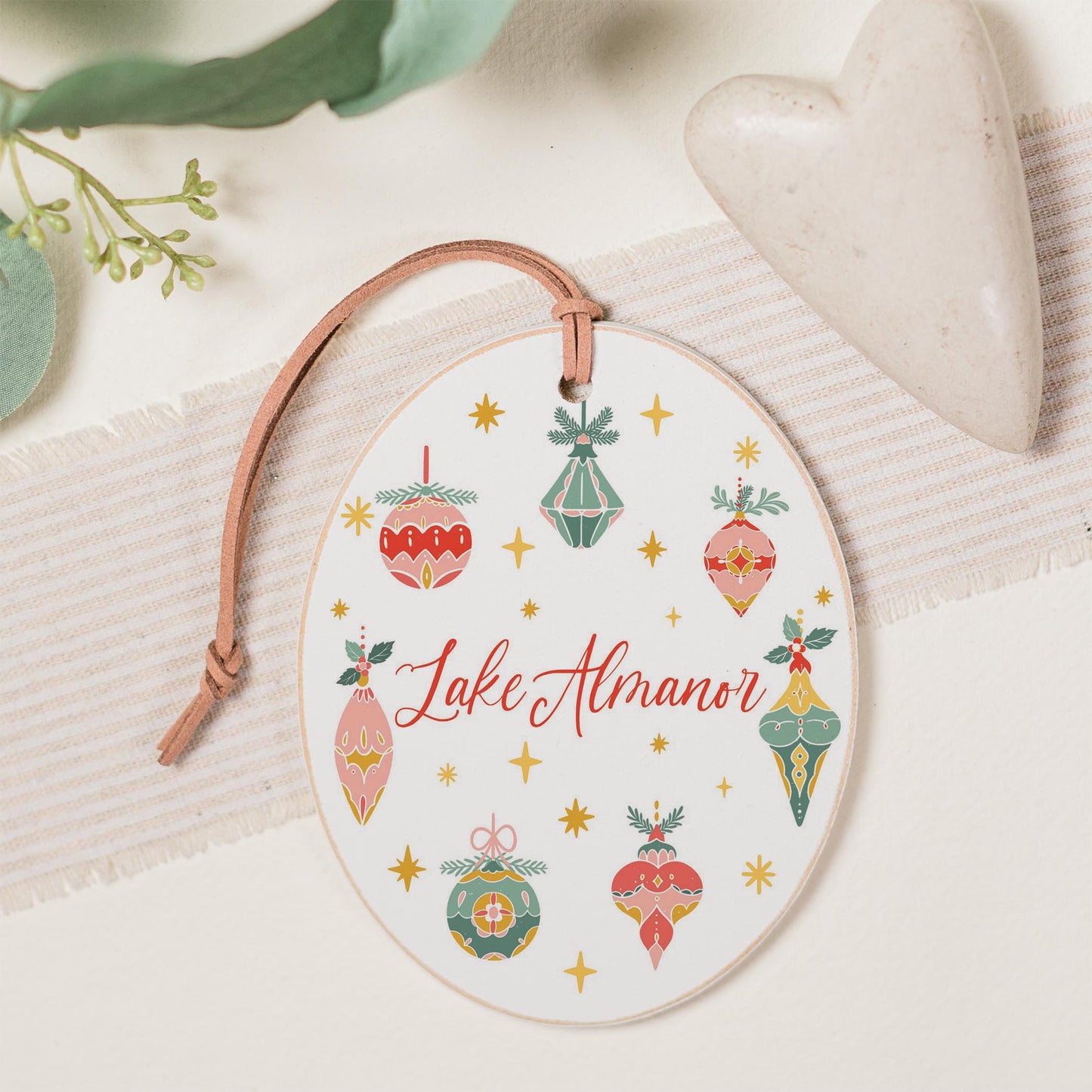 Oval Ornament-Ornament Gems Lake Almanor -0