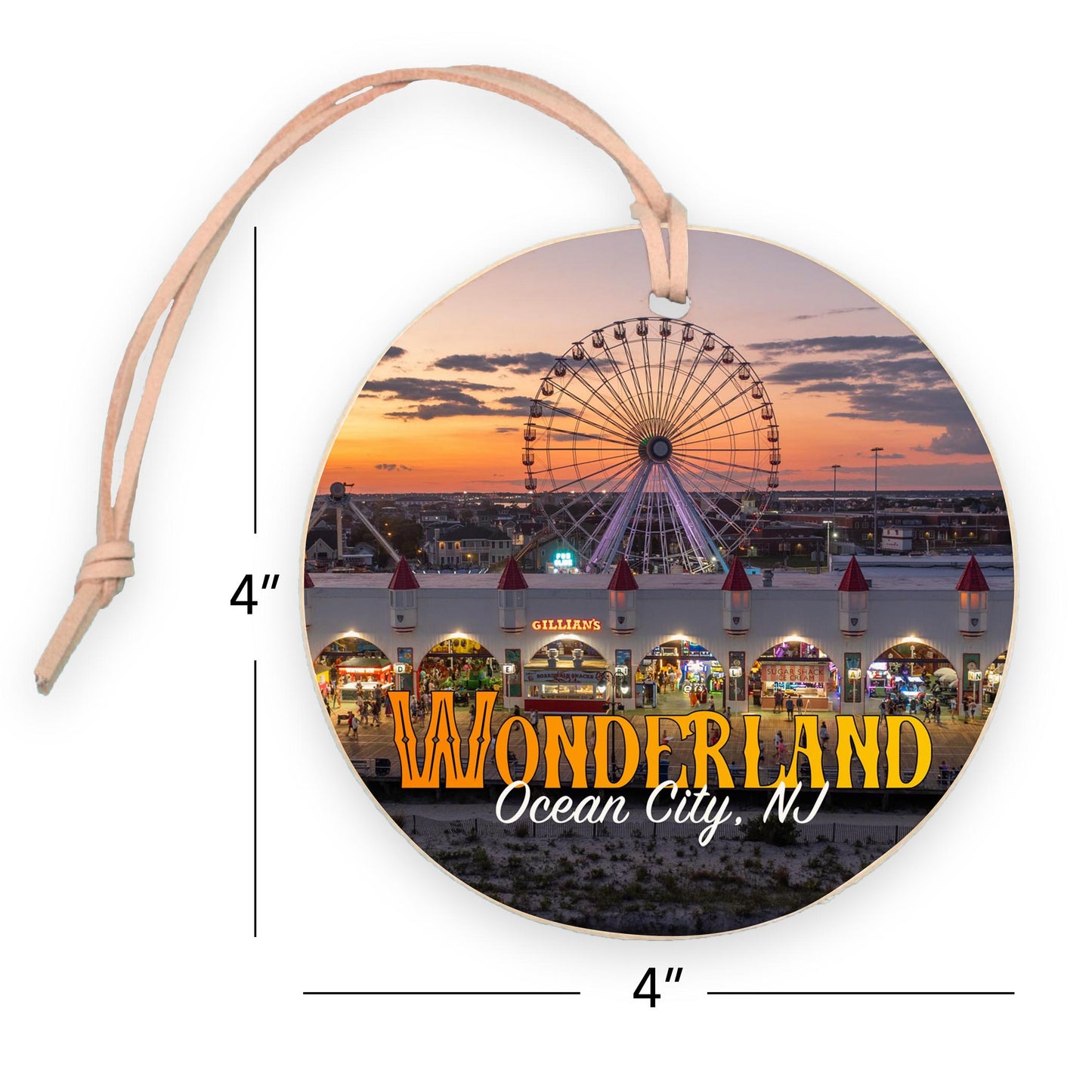 4" Round Ornament-Wonderland Ornament 2 -7