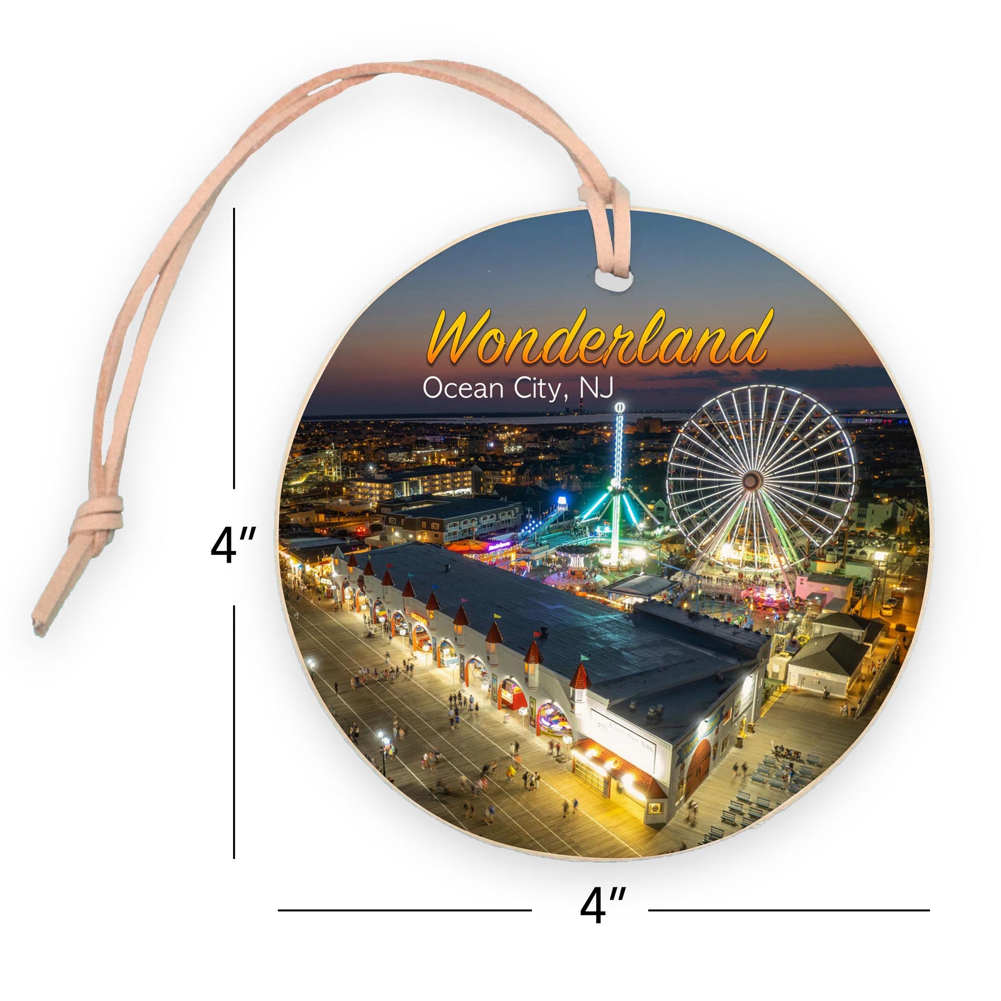 4" Round Ornament-Wonderland Ornament 1 -7