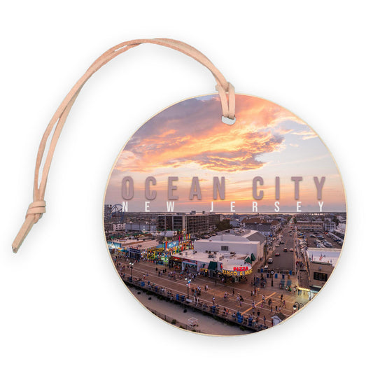 4" Round Ornament-Manco Sunset -0