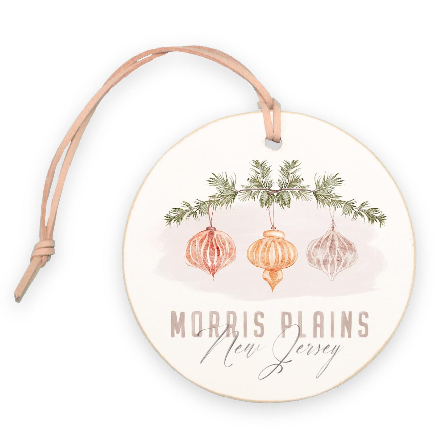 4" Round Ornament-Ornaments Morris Plains New Jersey -0