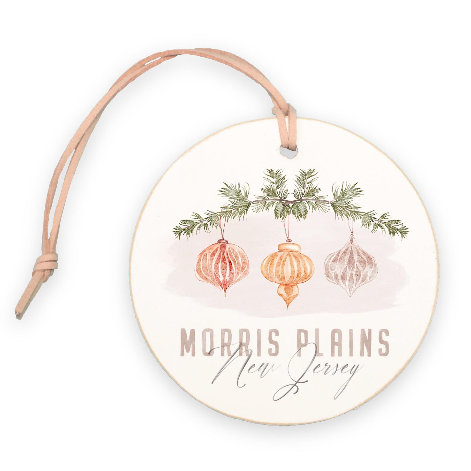 4" Round Ornament-Ornaments Morris Plains New Jersey -0